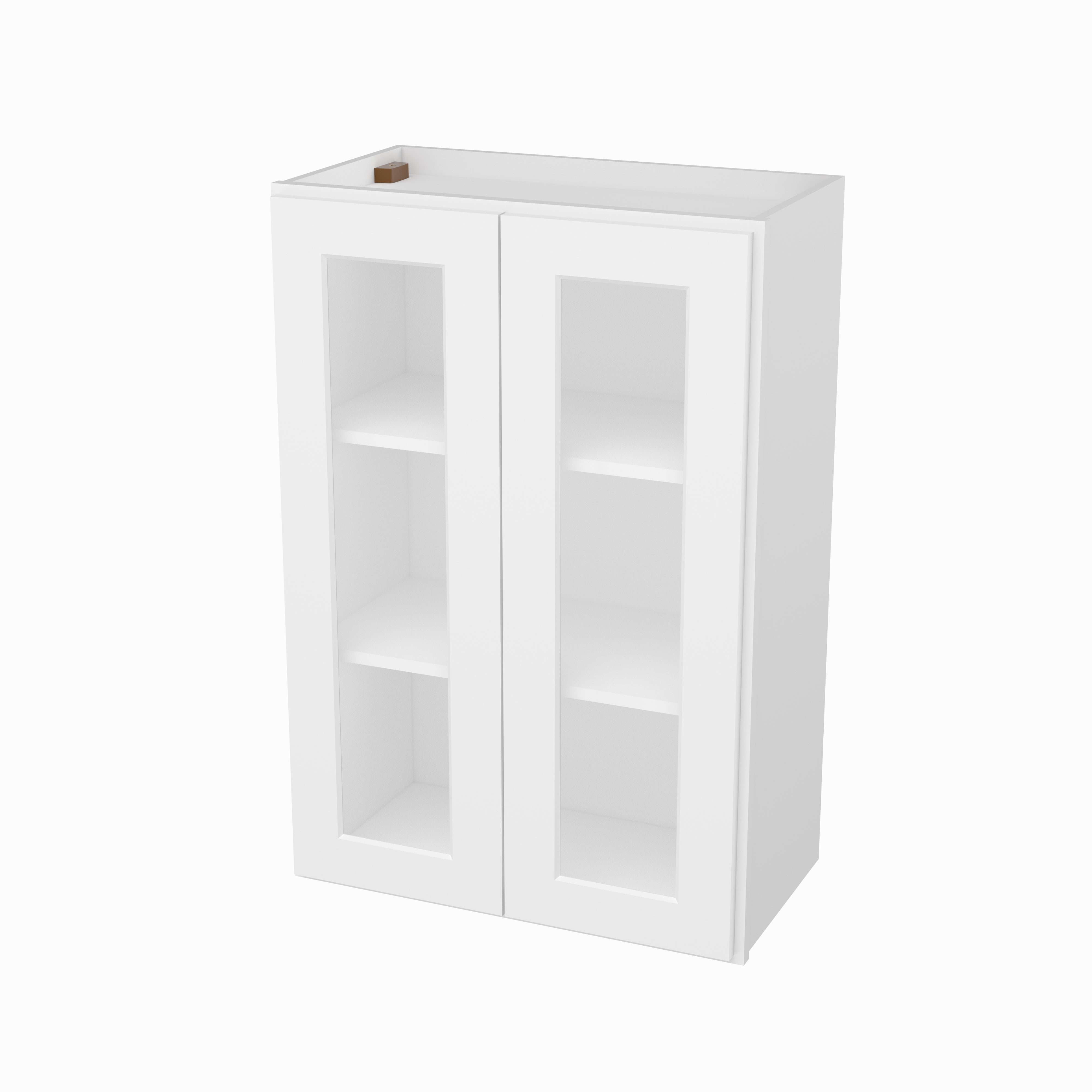 HOMLUX Easy DIY  24-in W x 12-in D x 42-in H in Royal White Plywood Ready to Assemble Wall Kitchen Cabinet Glass NOT included