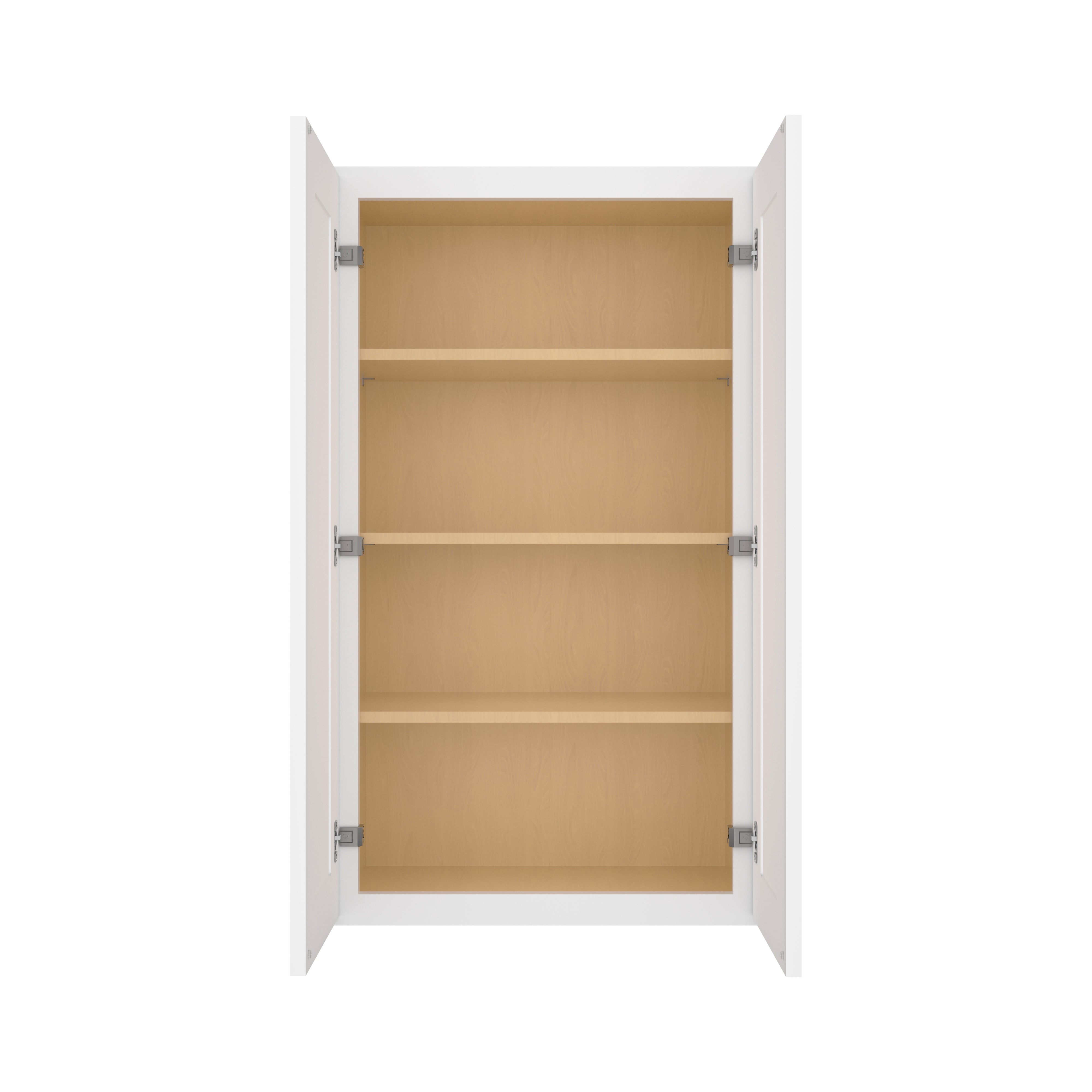 Easy-DIY 24-in W x 12-in D x 42-in H in Shaker White Ready to Assemble Wall Kitchen Cabinet
