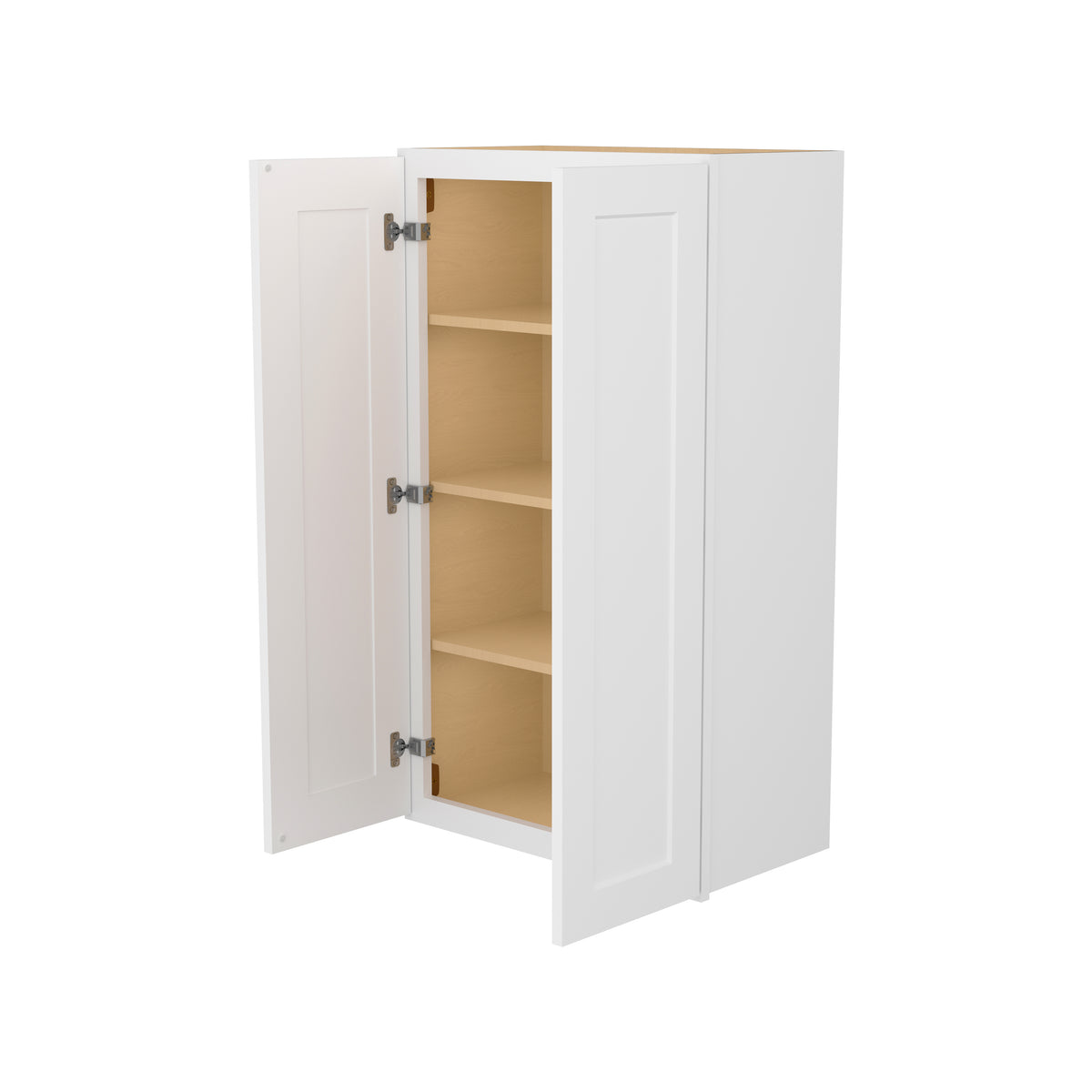 Easy-DIY 24-in W x 12-in D x 42-in H in Shaker White Ready to Assemble Wall Kitchen Cabinet