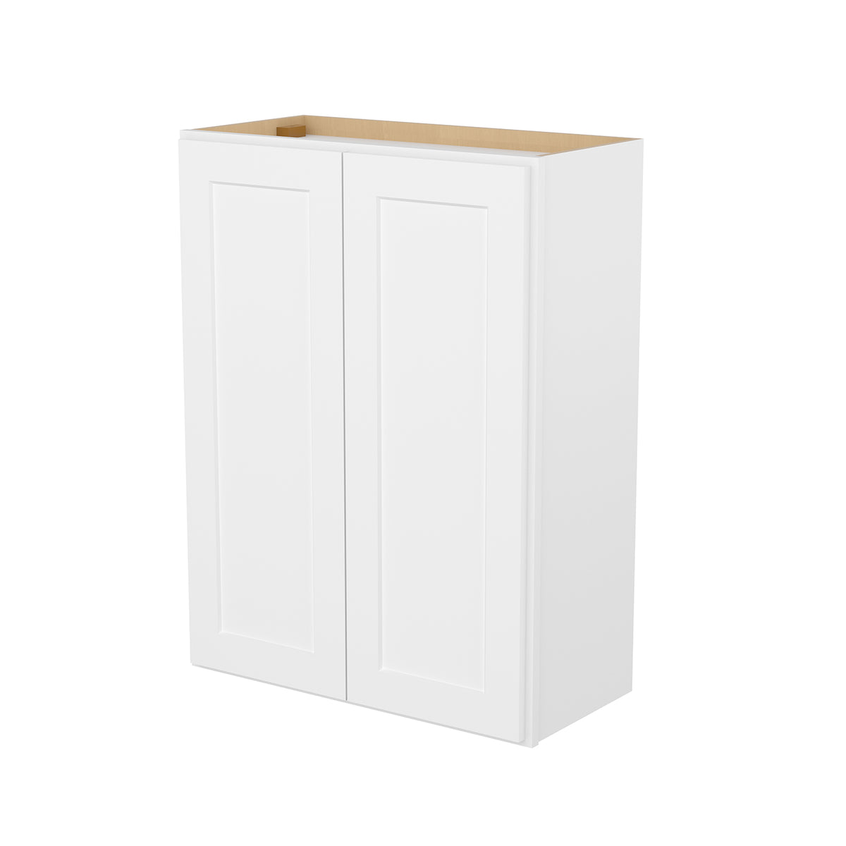 HOMLUX Easy DIY  24-in W x 12-in D x 42-in H in Royal White Plywood Ready to Assemble Wall Kitchen Cabinet Glass NOT included