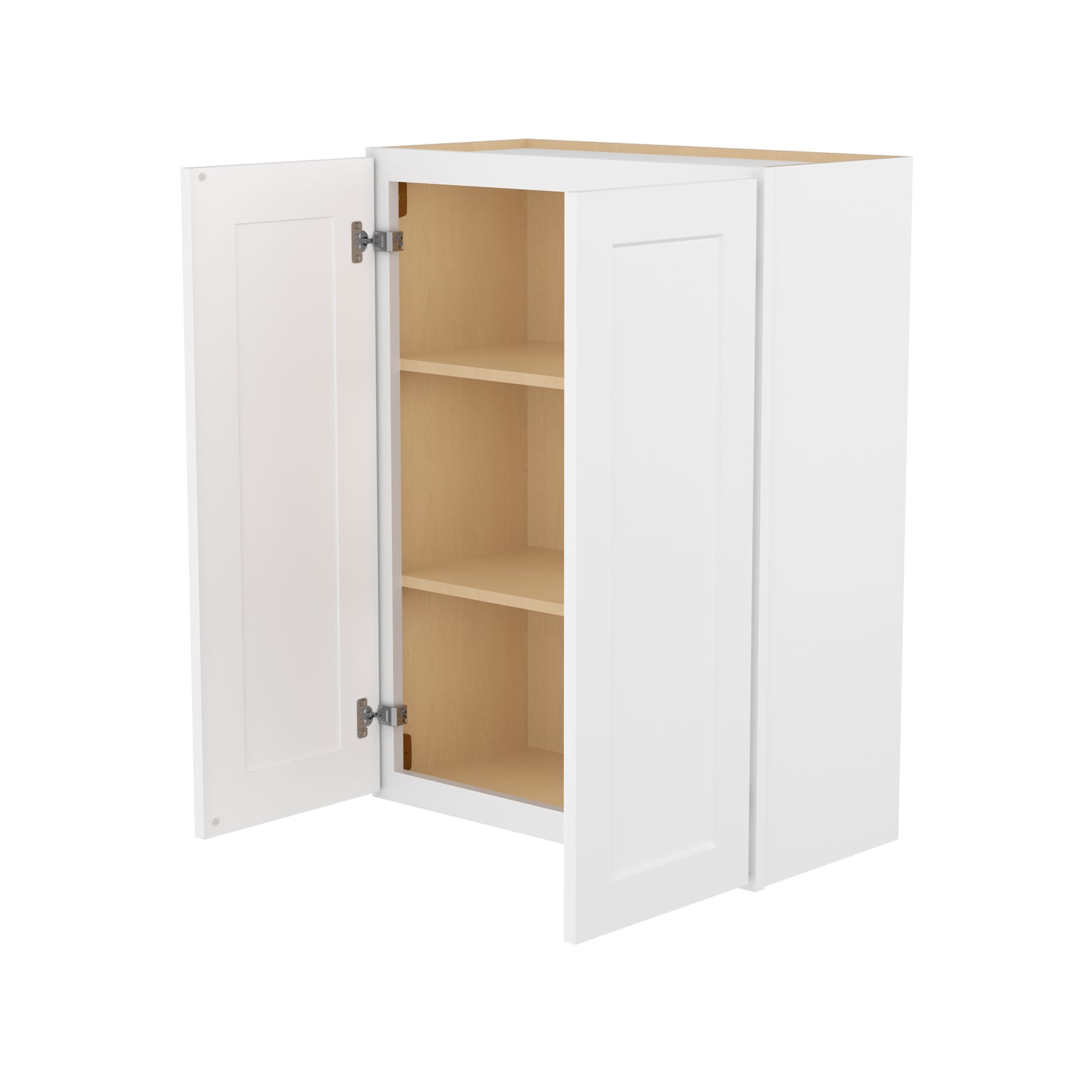HOMLUX Easy DIY  24-in W x 12-in D x 42-in H in Royal White Plywood Ready to Assemble Wall Kitchen Cabinet Glass NOT included