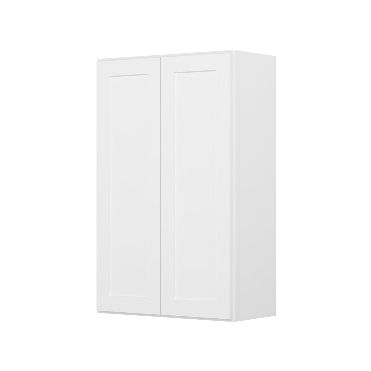 Easy-DIY 27-in W x 12-in D x 42-in H in Shaker White Ready to Assemble Wall Kitchen Cabinet 2 Door-3 Shelves