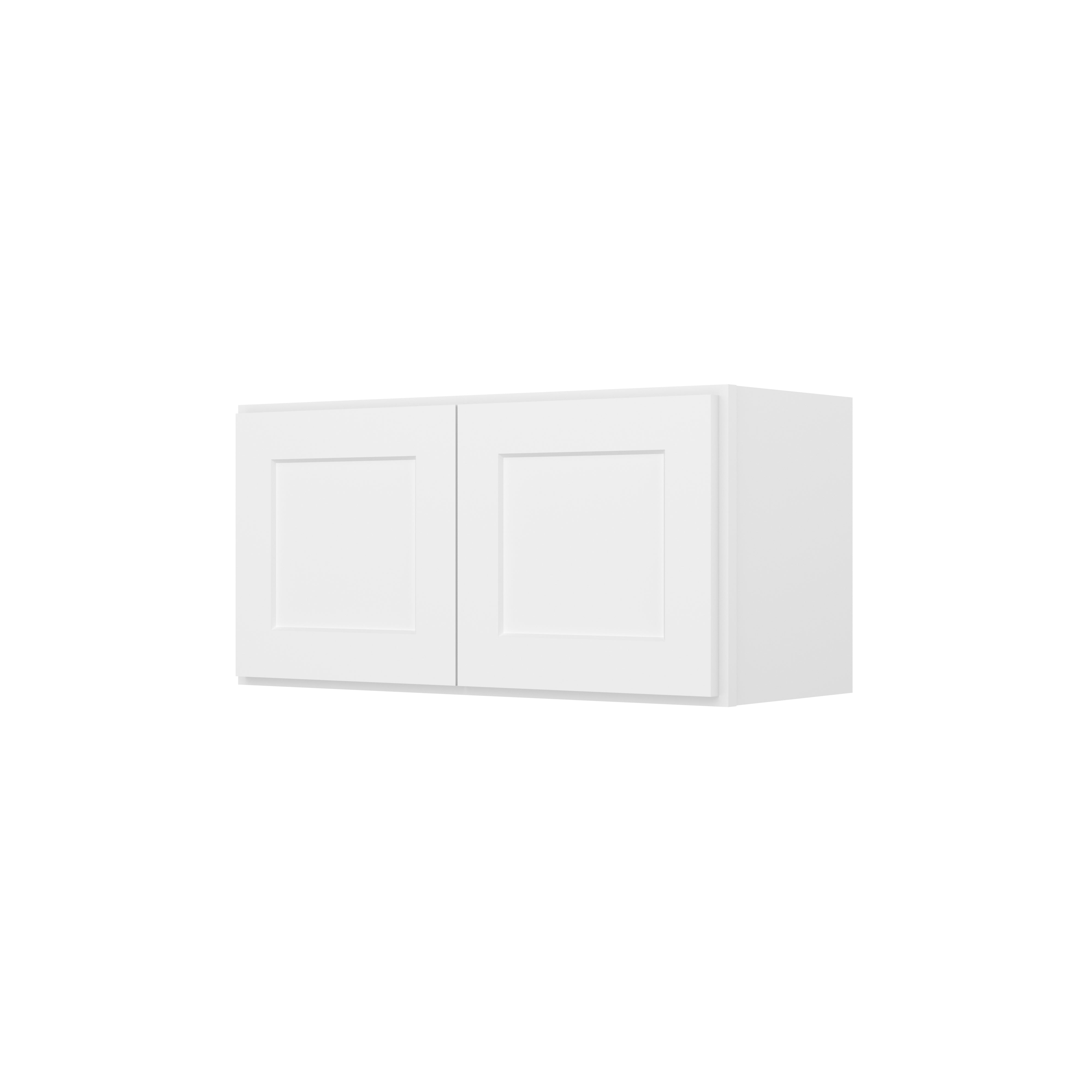 HOMLUX Easy-DIY 33-in W x 12-in D x 42-in H in Shaker White Ready to Assemble Wall  Kitchen Cabinet 2 Door-3 Shelves