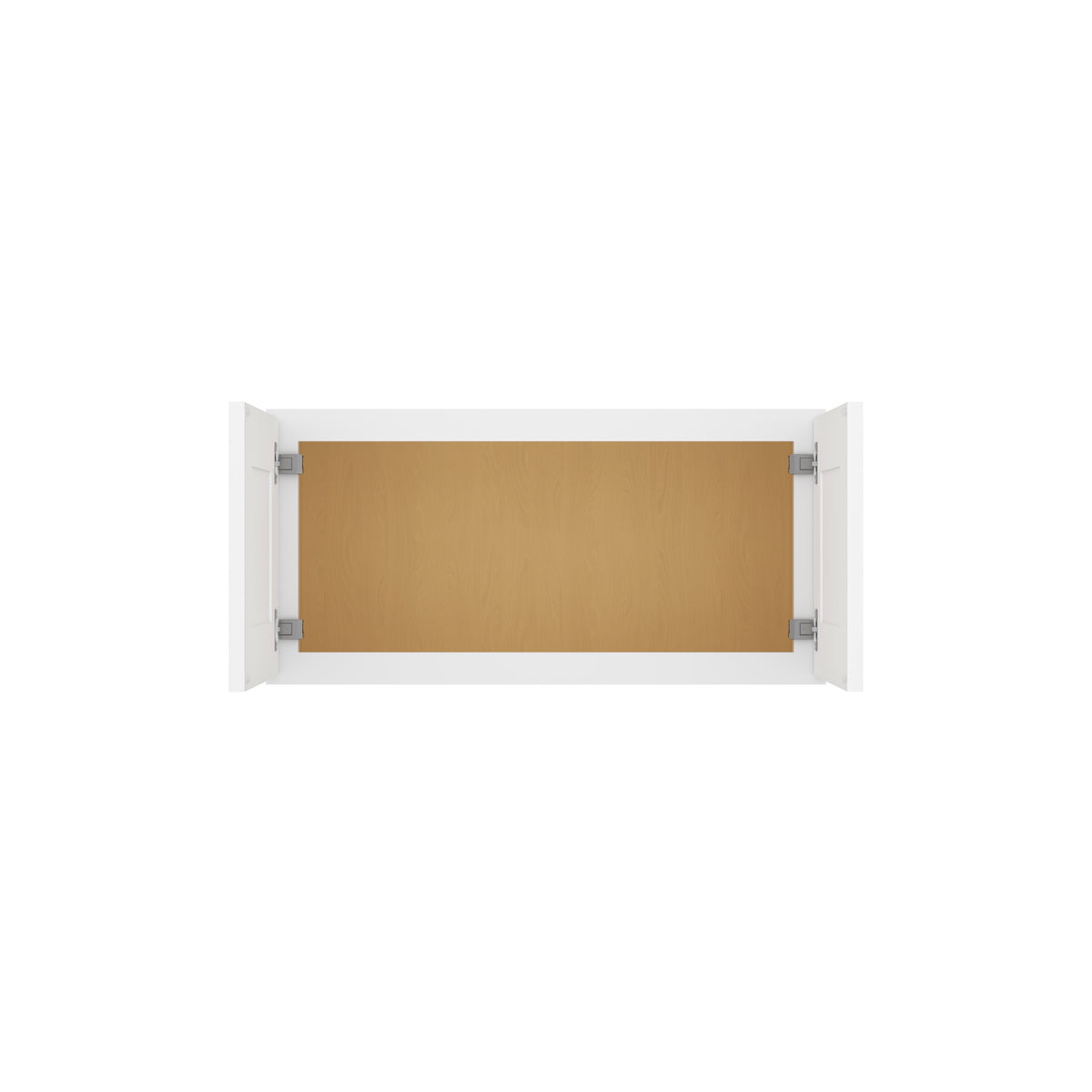 HOMLUX Easy-DIY 33-in W x 12-in D x 42-in H in Shaker White Ready to Assemble Wall  Kitchen Cabinet 2 Door-3 Shelves