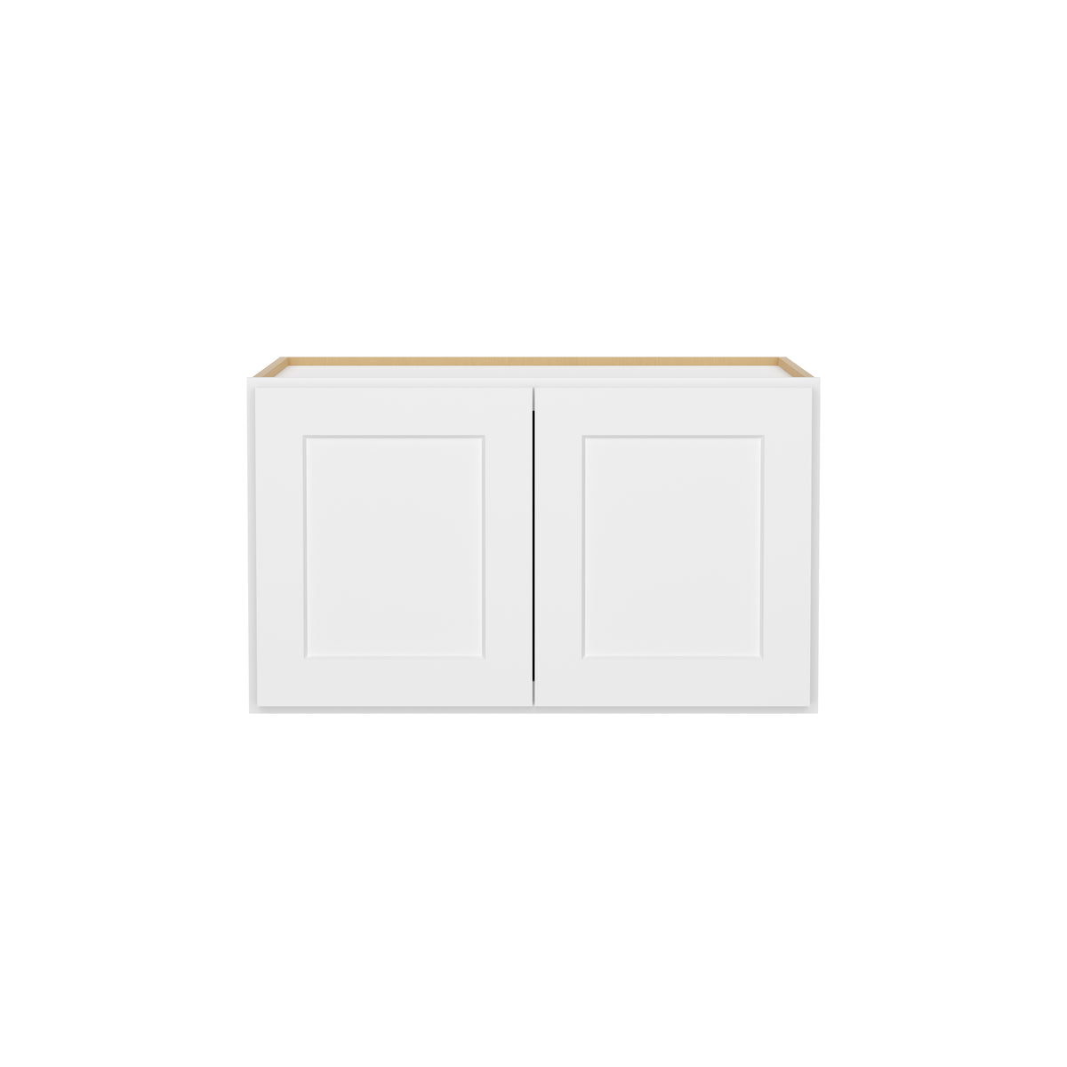 HOMLUX Easy-DIY 30-in W x 24-in D x 24-in H in Shaker White Ready to Assemble Wall Refrigerator Kitchen Cabinet with 2 Doors