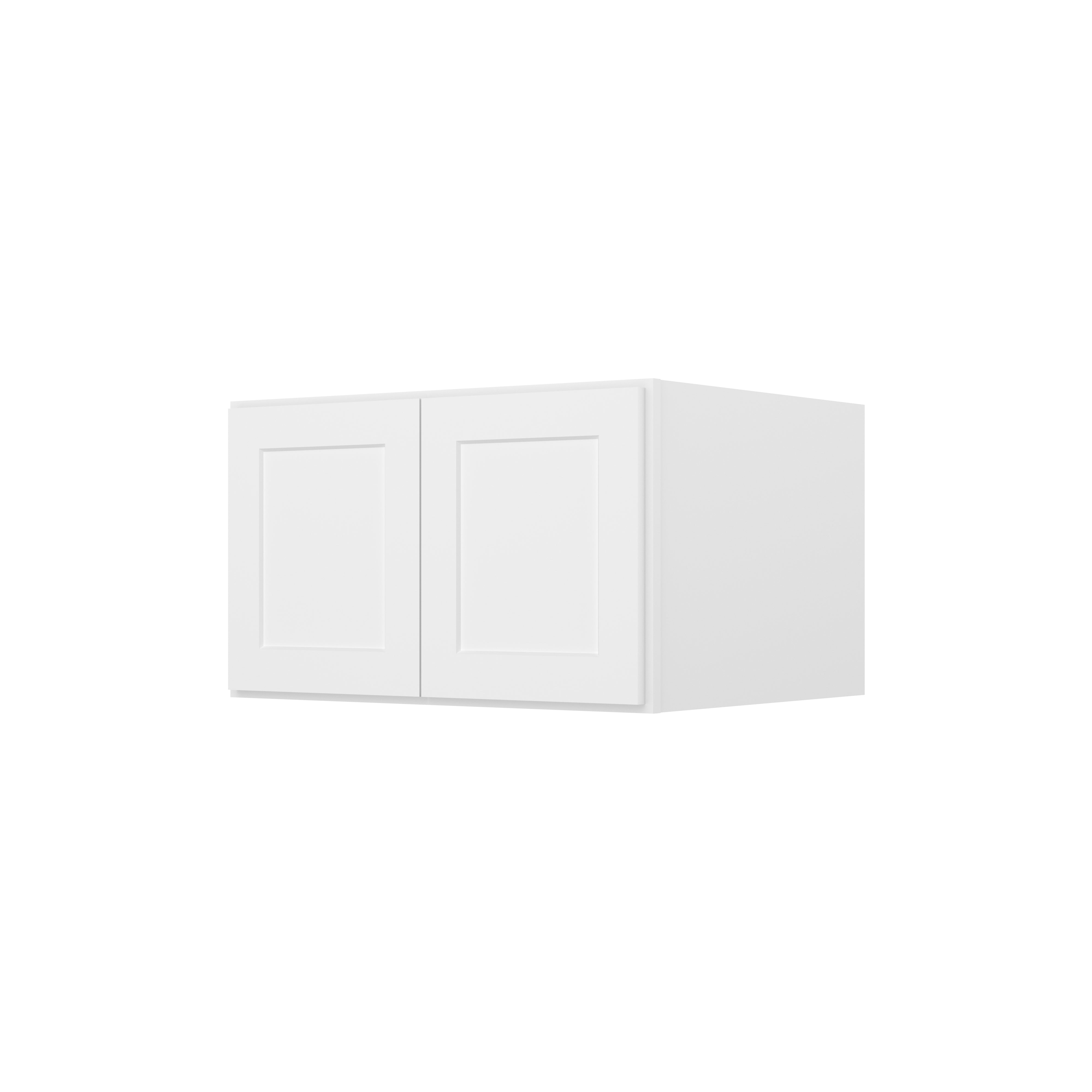HOMLUX Easy-DIY 30-in W x 24-in D x 24-in H in Shaker White Ready to Assemble Wall Refrigerator Kitchen Cabinet with 2 Doors