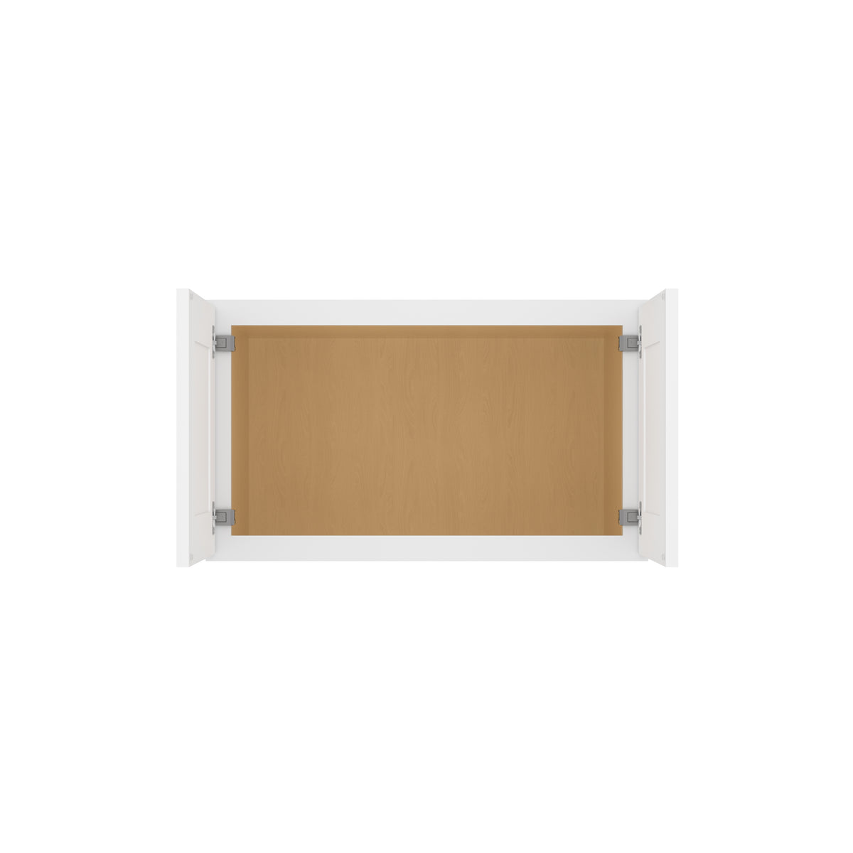 HOMLUX Easy-DIY 30-in W x 24-in D x 24-in H in Shaker White Ready to Assemble Wall Refrigerator Kitchen Cabinet with 2 Doors
