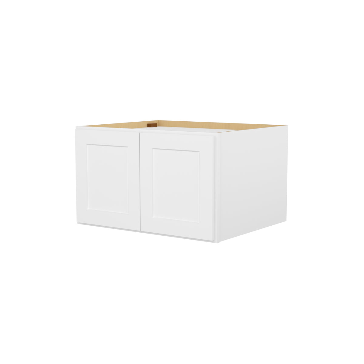 HOMLUX Easy-DIY 30-in W x 24-in D x 24-in H in Shaker White Ready to Assemble Wall Refrigerator Kitchen Cabinet with 2 Doors