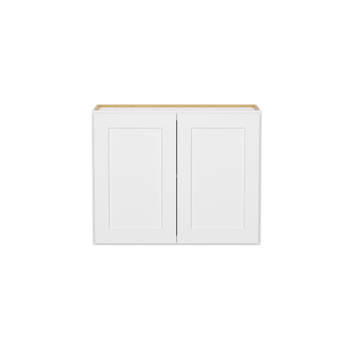 HOMLUX Easy-DIY 30-in W x 24-in D x 24-in H in Shaker White Ready to Assemble Wall Refrigerator Kitchen Cabinet with 2 Doors