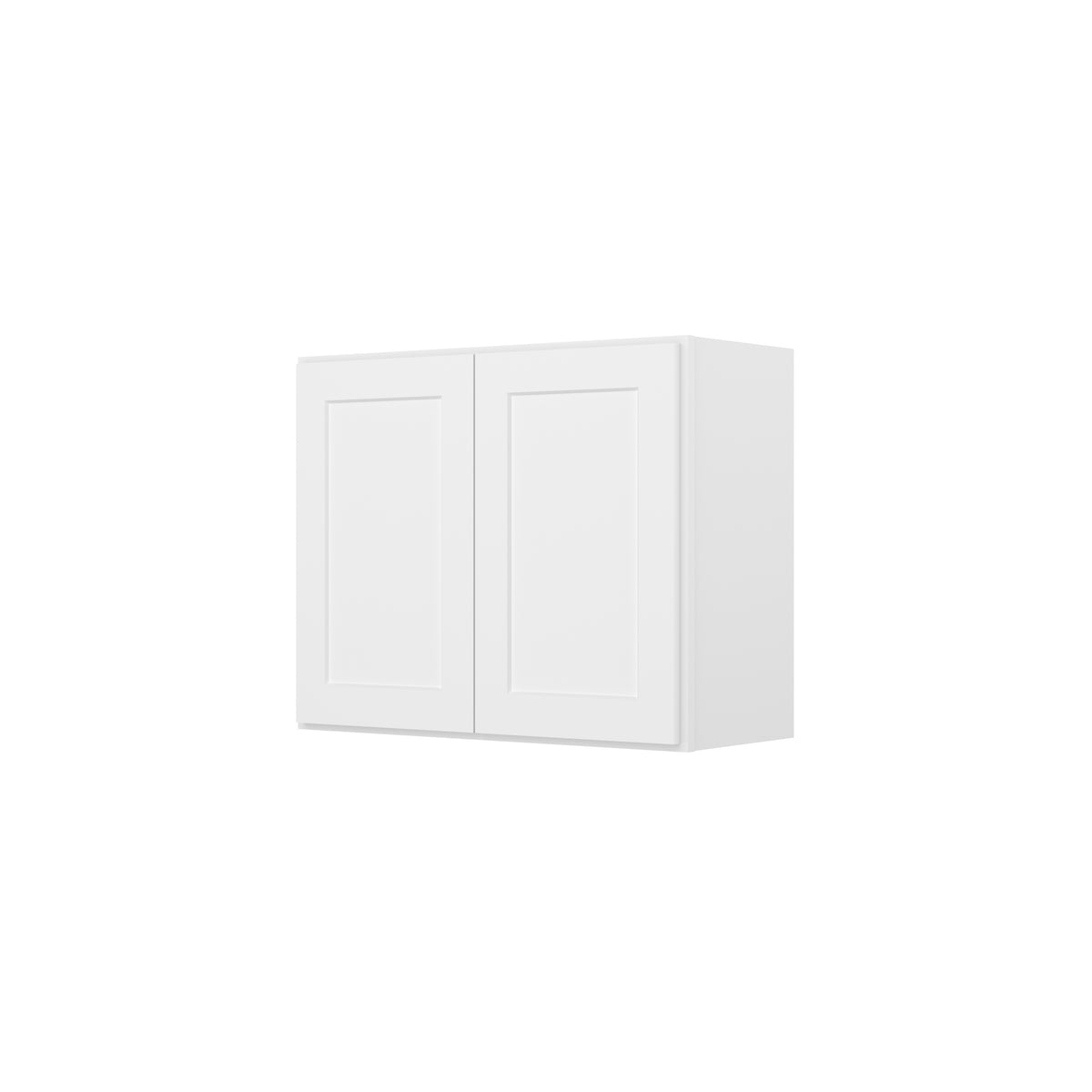 HOMLUX Easy-DIY 30-in W x 24-in D x 24-in H in Shaker White Ready to Assemble Wall Refrigerator Kitchen Cabinet with 2 Doors