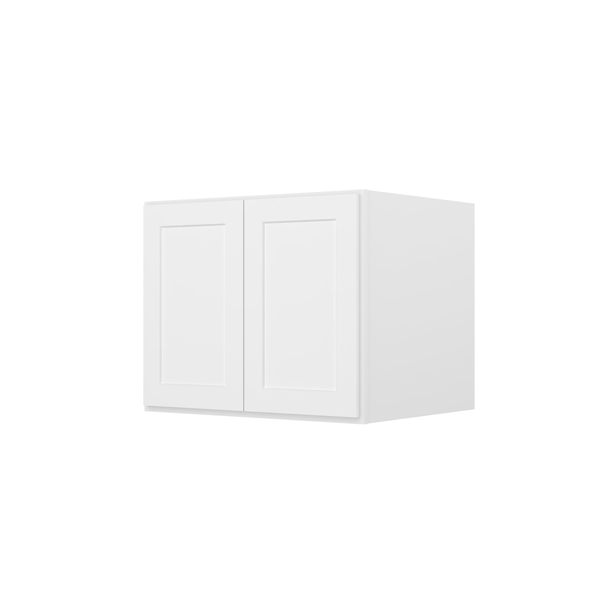 HOMLUX Easy-DIY 30-in W x 24-in D x 24-in H in Shaker White Ready to Assemble Wall Refrigerator Kitchen Cabinet with 2 Doors