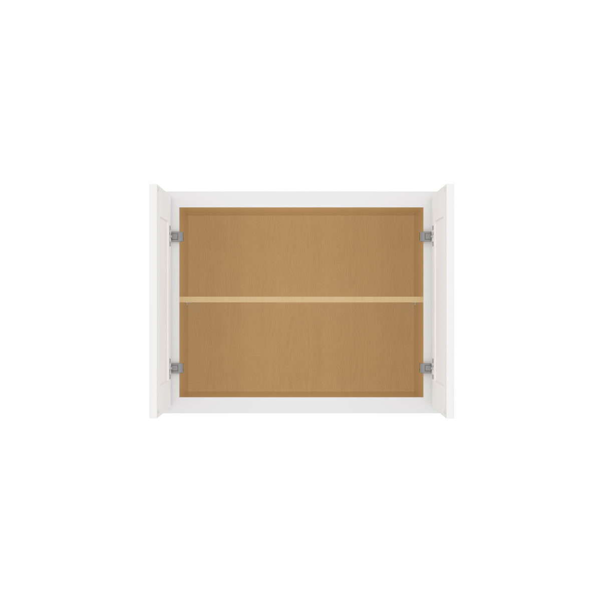 HOMLUX Easy-DIY 30-in W x 24-in D x 24-in H in Shaker White Ready to Assemble Wall Refrigerator Kitchen Cabinet with 2 Doors