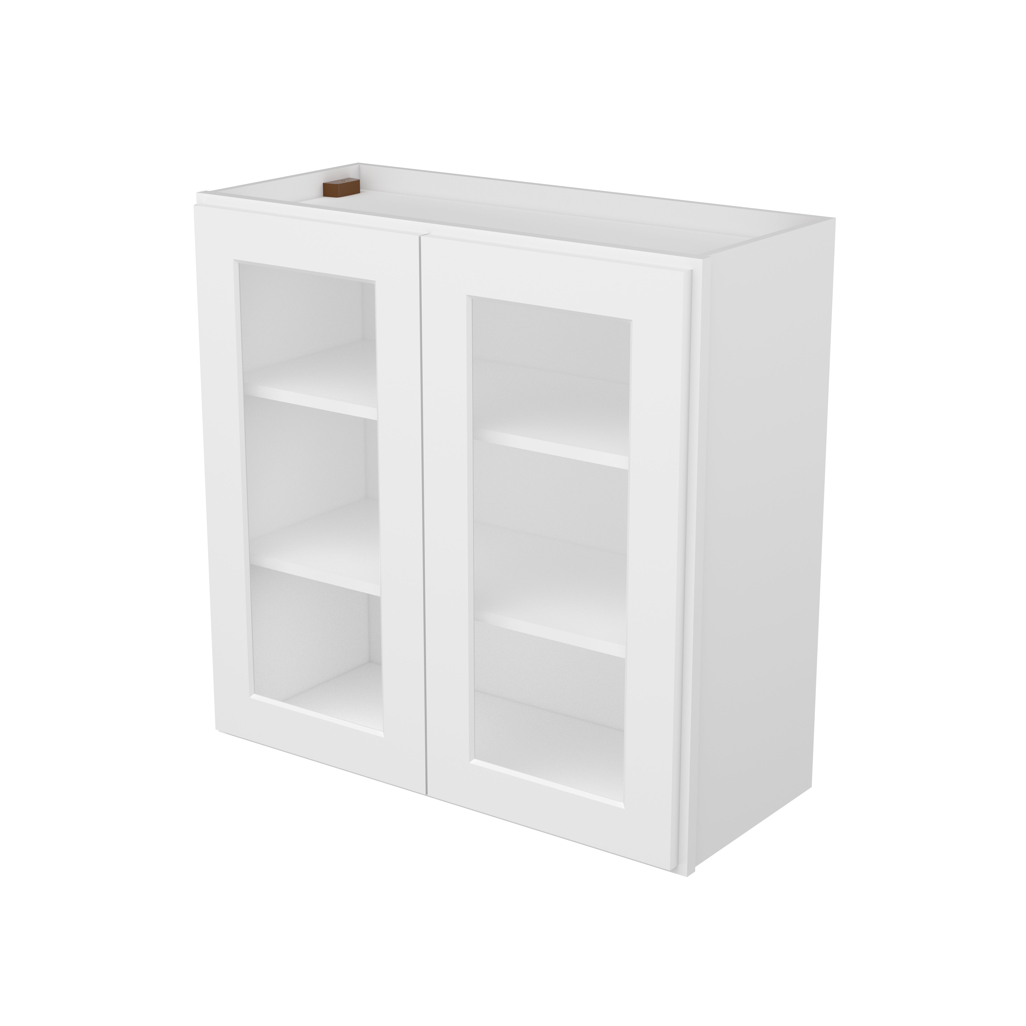 HOMLUX Easy-DIY 30-in W x 24-in D x 24-in H in Shaker White Ready to Assemble Wall Refrigerator Kitchen Cabinet with 2 Doors