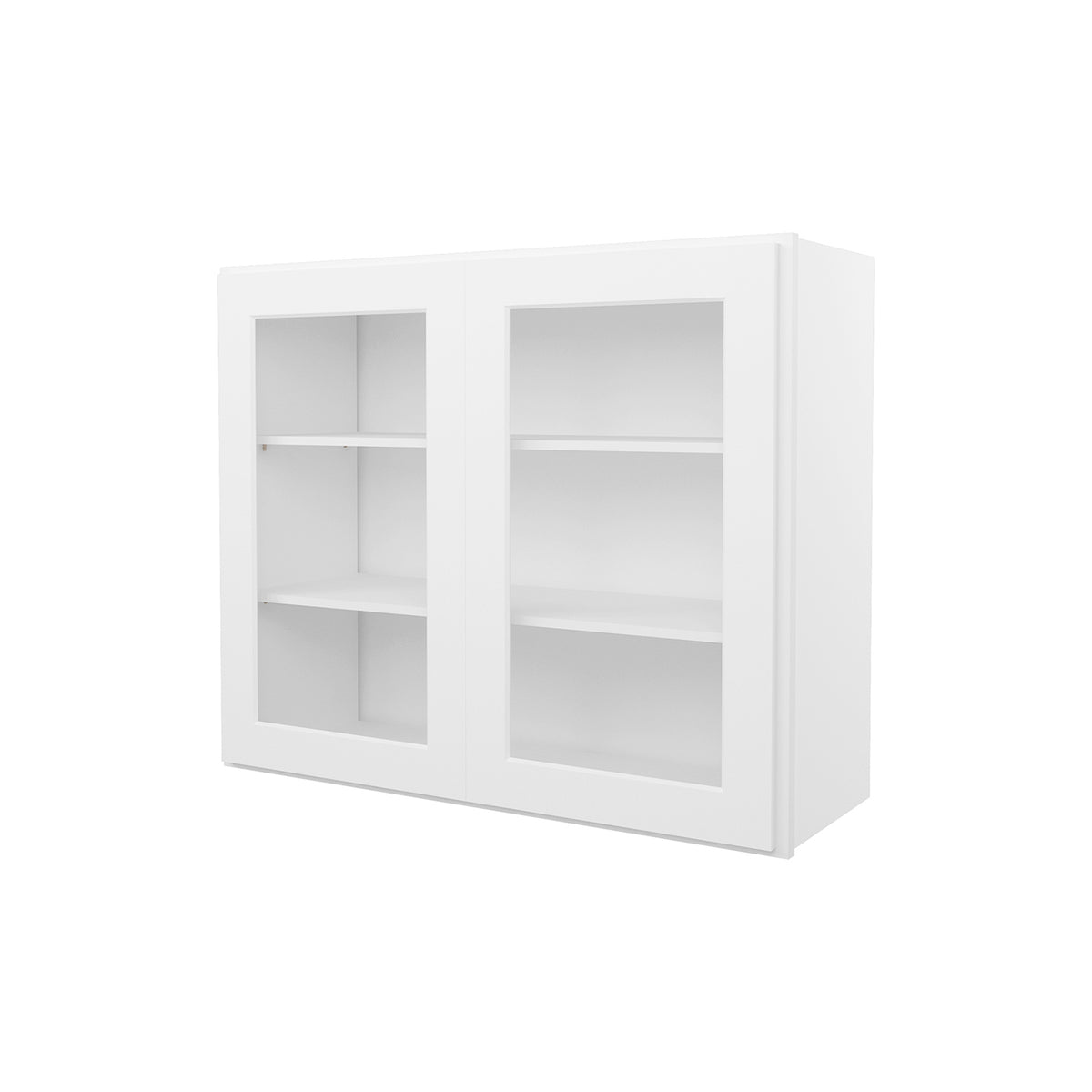 HOMLUX Easy-DIY 30-in W x 24-in D x 24-in H in Shaker White Ready to Assemble Wall Refrigerator Kitchen Cabinet with 2 Doors