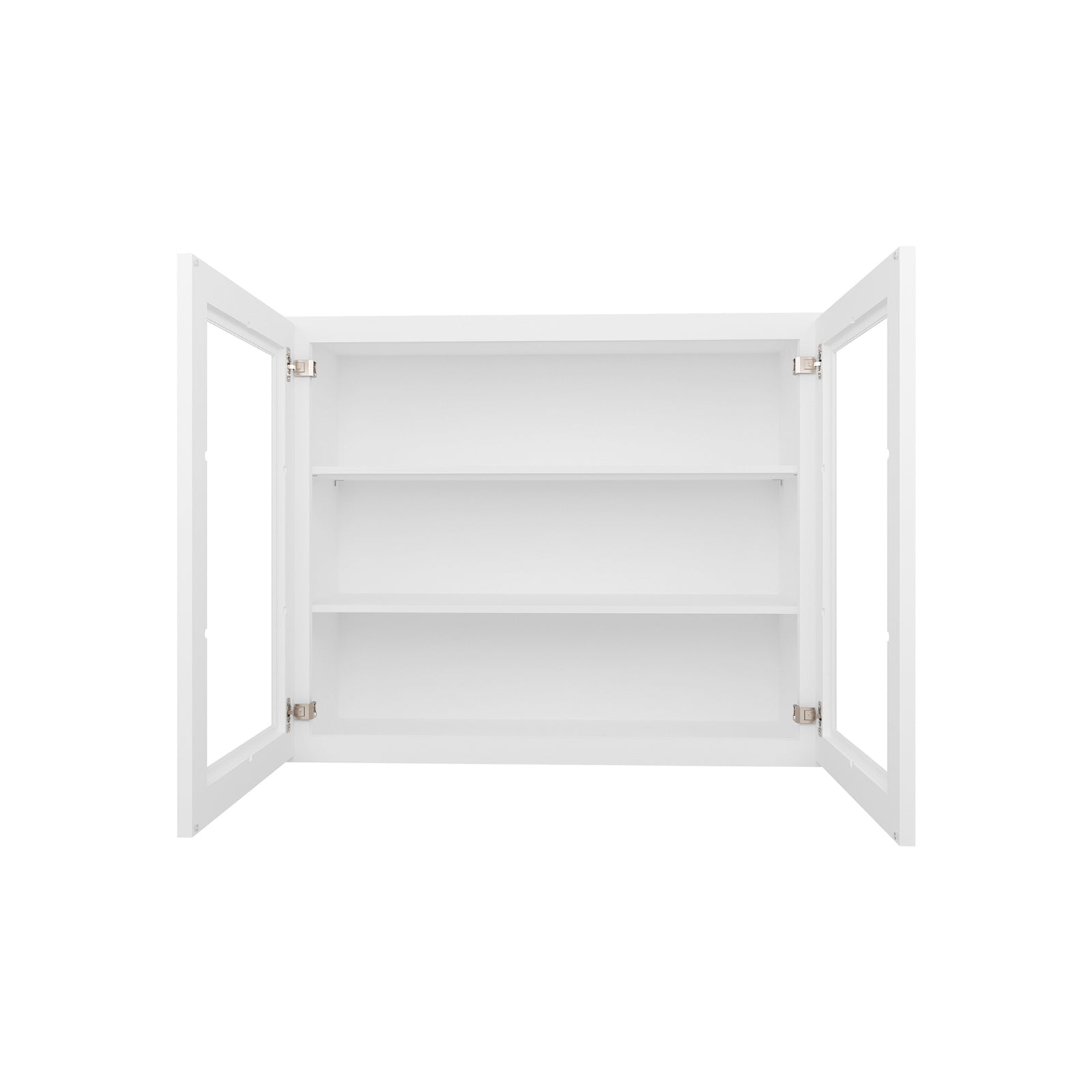 HOMLUX Easy-DIY 30-in W x 24-in D x 24-in H in Shaker White Ready to Assemble Wall Refrigerator Kitchen Cabinet with 2 Doors