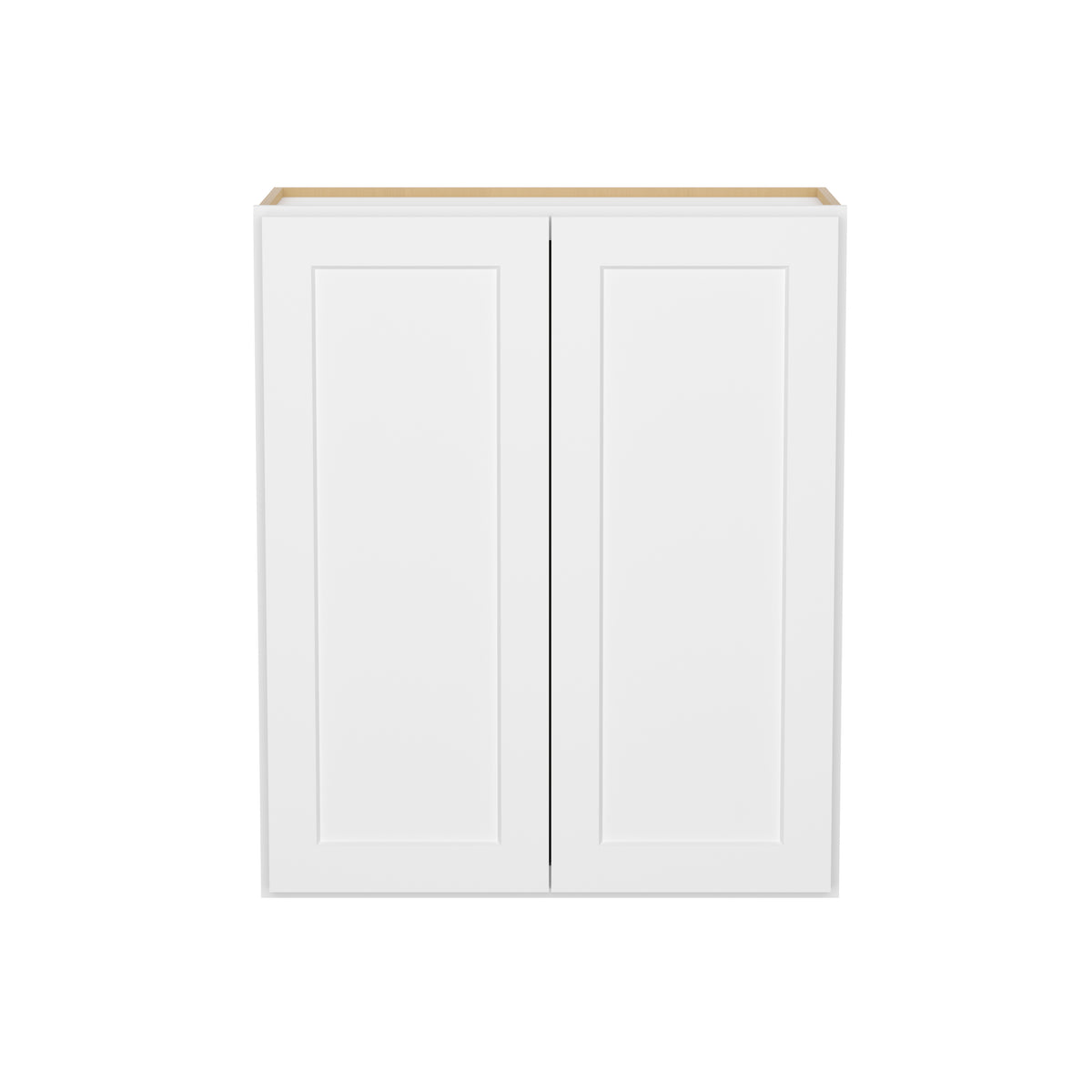 HOMLUX Easy-DIY 36-in W x 12-in  D x 42-in H in Shaker White Ready to Assemble Wall Kitchen Cabinet 2 Doors-3 Shelves