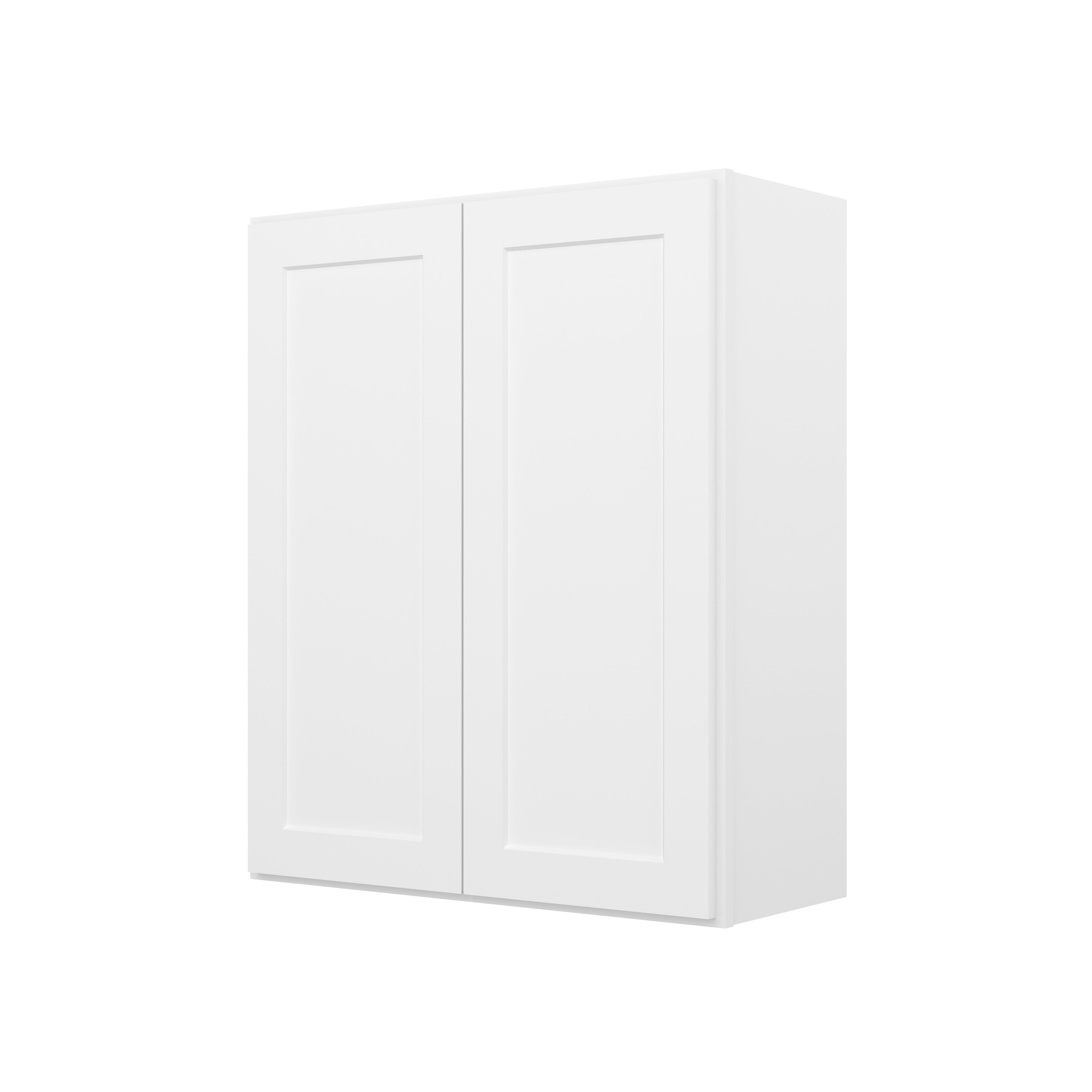 HOMLUX Easy-DIY 33-in W x 12-in D x 42-in H in Shaker White Ready to Assemble Wall  Kitchen Cabinet 2 Door-3 Shelves