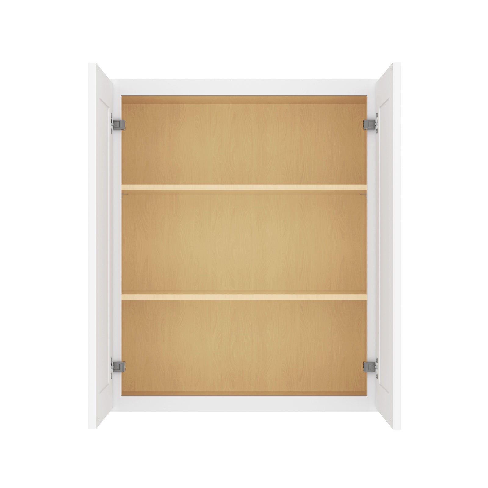HOMLUX Easy-DIY 36-in W x 12-in  D x 42-in H in Shaker White Ready to Assemble Wall Kitchen Cabinet 2 Doors-3 Shelves
