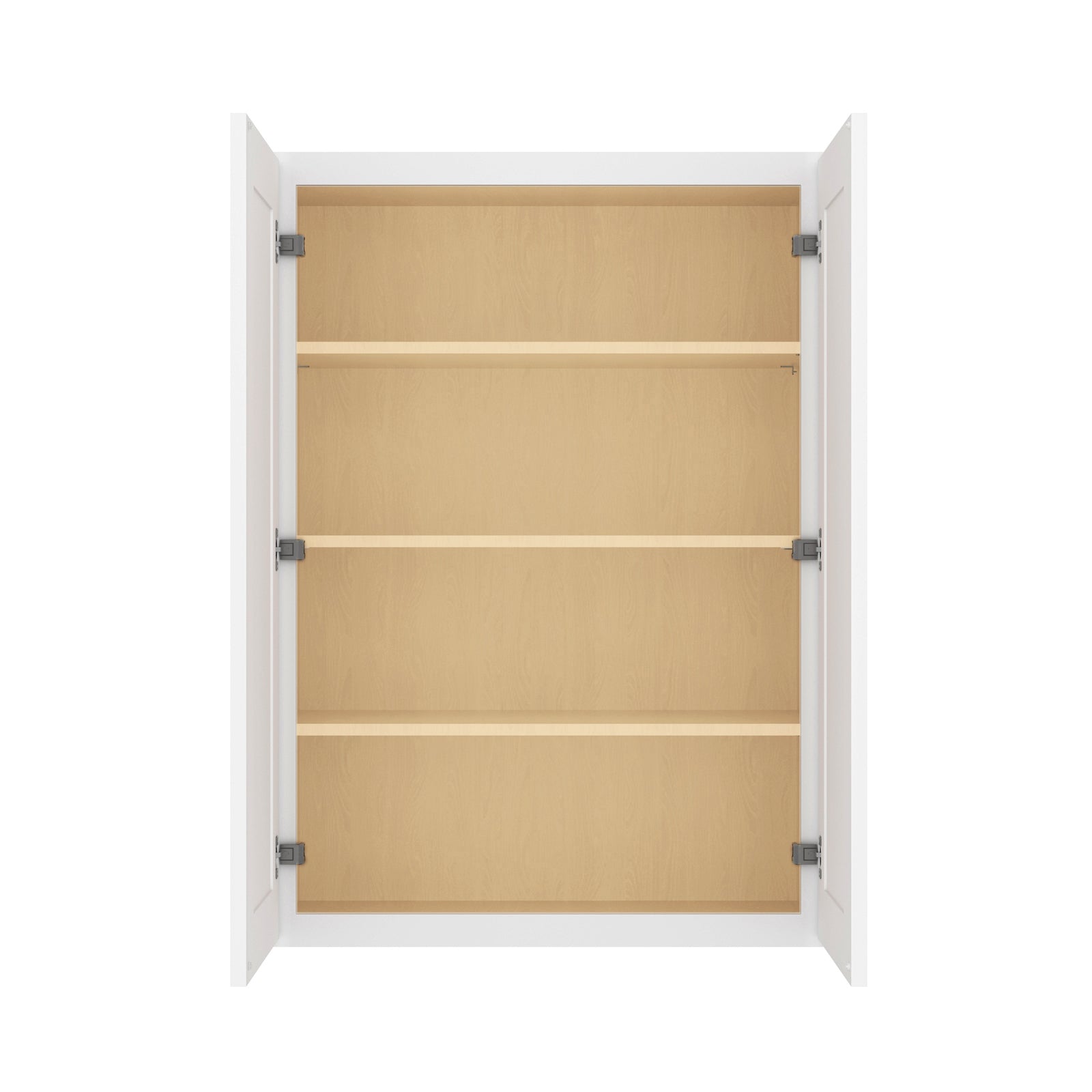 HOMLUX Easy DIY  30-in W x 12-in D x 42-in H in Royal White Plywood Ready to Assemble Wall Kitchen Cabinet Glass NOT included
