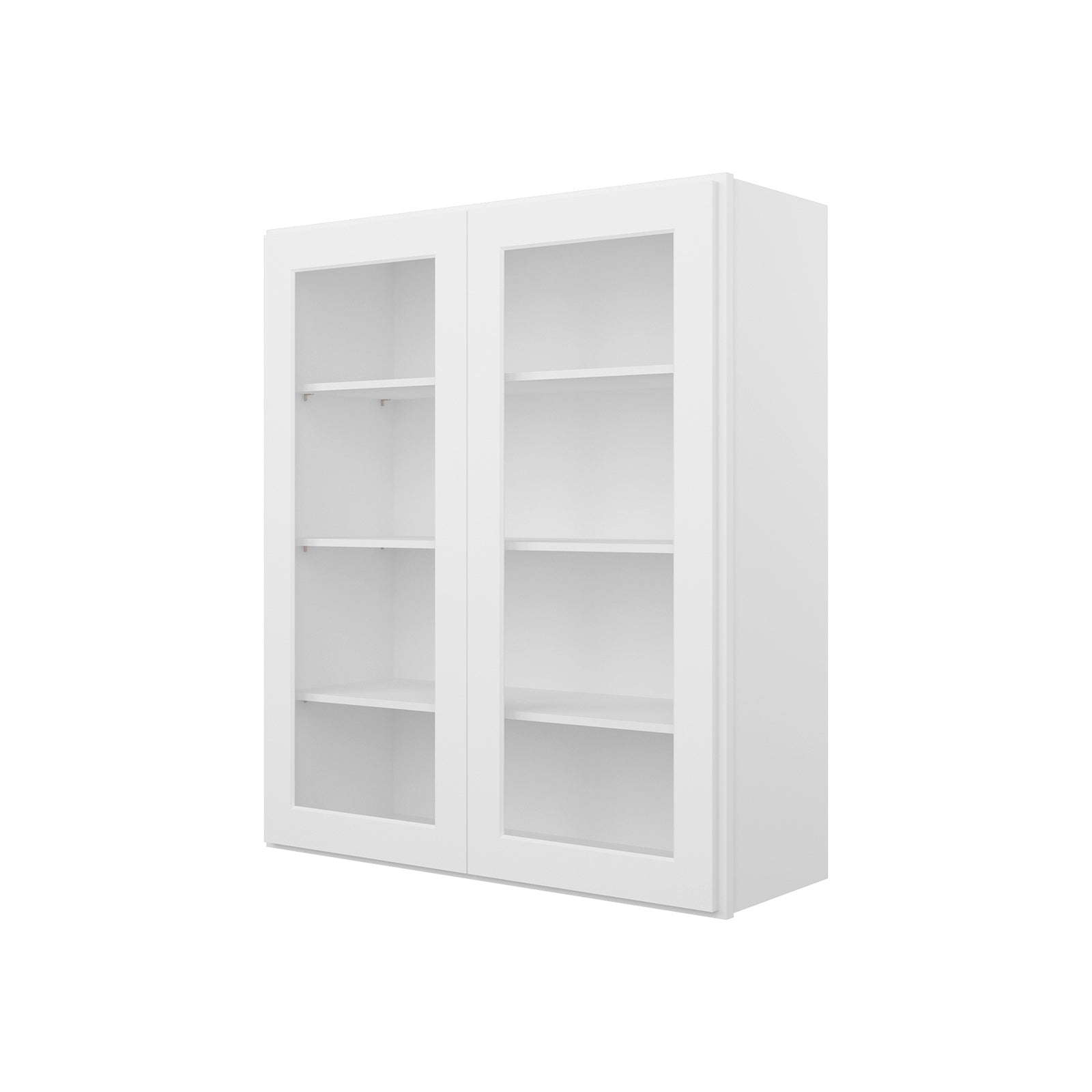 HOMLUX Easy DIY  30-in W x 12-in D x 42-in H in Royal White Plywood Ready to Assemble Wall Kitchen Cabinet Glass NOT included