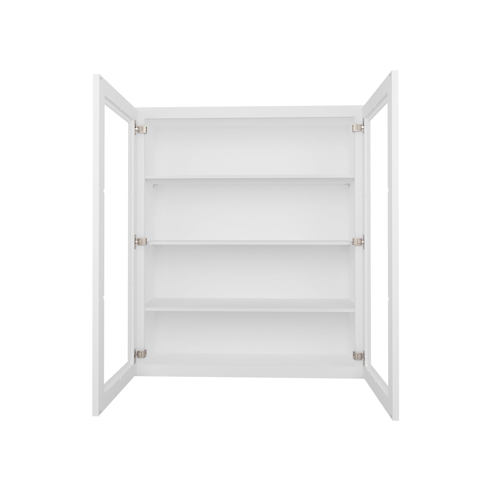 HOMLUX Easy DIY  30-in W x 12-in D x 42-in H in Royal White Plywood Ready to Assemble Wall Kitchen Cabinet Glass NOT included