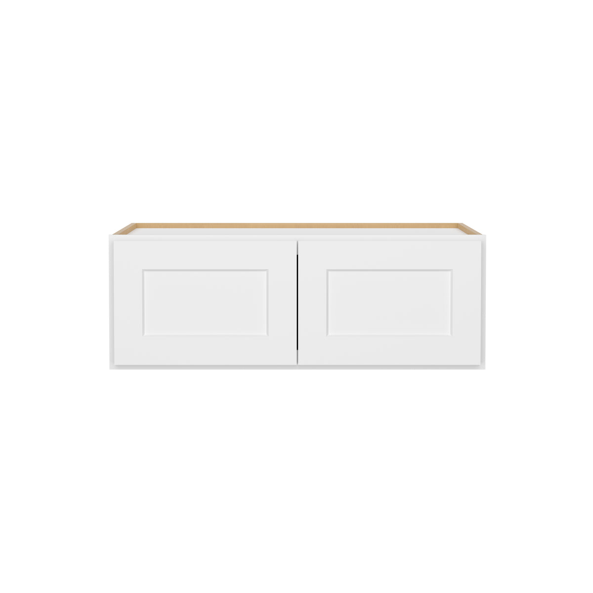 HOMLUX Easy-DIY 33-in W x 24-in D x 24-in H in Shaker White Ready to Assemble Wall Refrigerator Kitchen Cabinet with 2 Doors