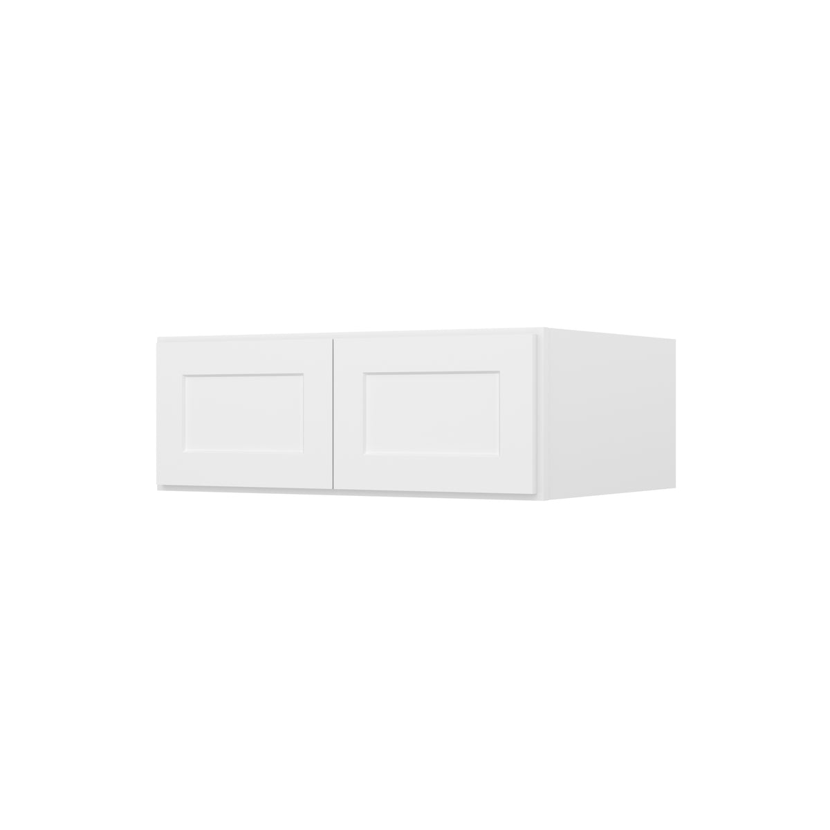HOMLUX Easy-DIY 33-in W x 24-in D x 24-in H in Shaker White Ready to Assemble Wall Refrigerator Kitchen Cabinet with 2 Doors
