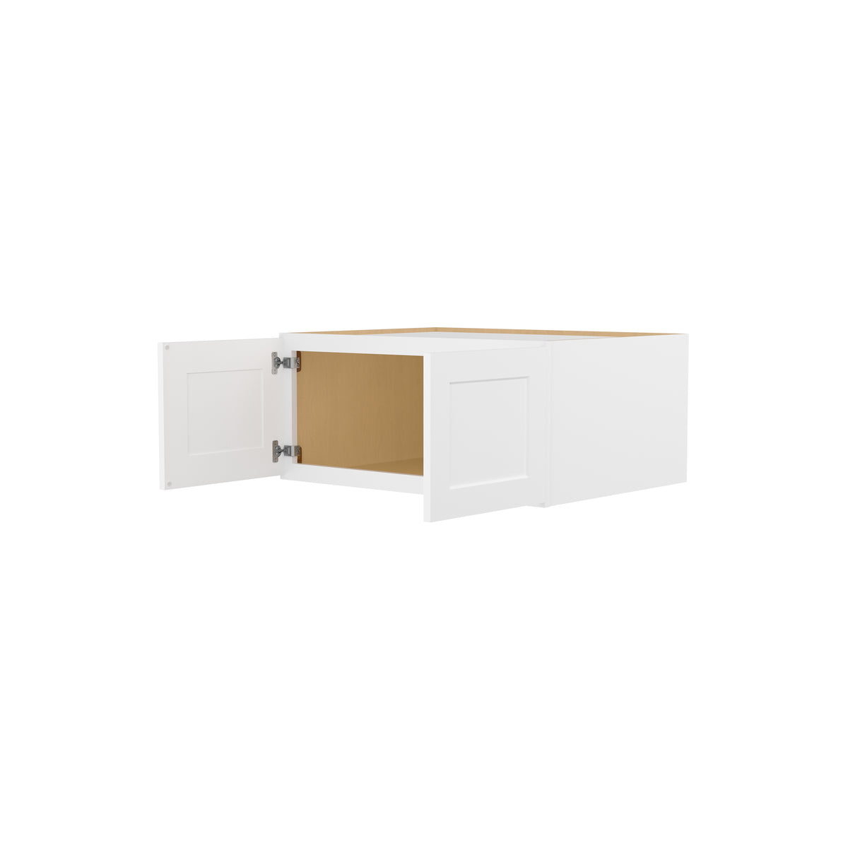HOMLUX Easy-DIY 33-in W x 24-in D x 24-in H in Shaker White Ready to Assemble Wall Refrigerator Kitchen Cabinet with 2 Doors