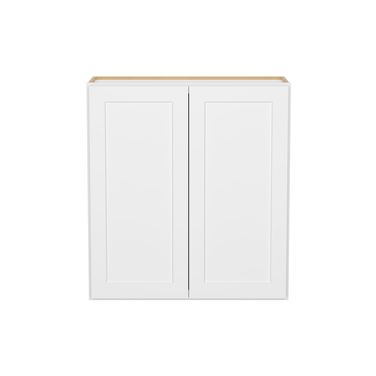 HOMLUX Easy-DIY 33-in W x 12-in D x 42-in H in Shaker White Ready to Assemble Wall  Kitchen Cabinet 2 Door-3 Shelves