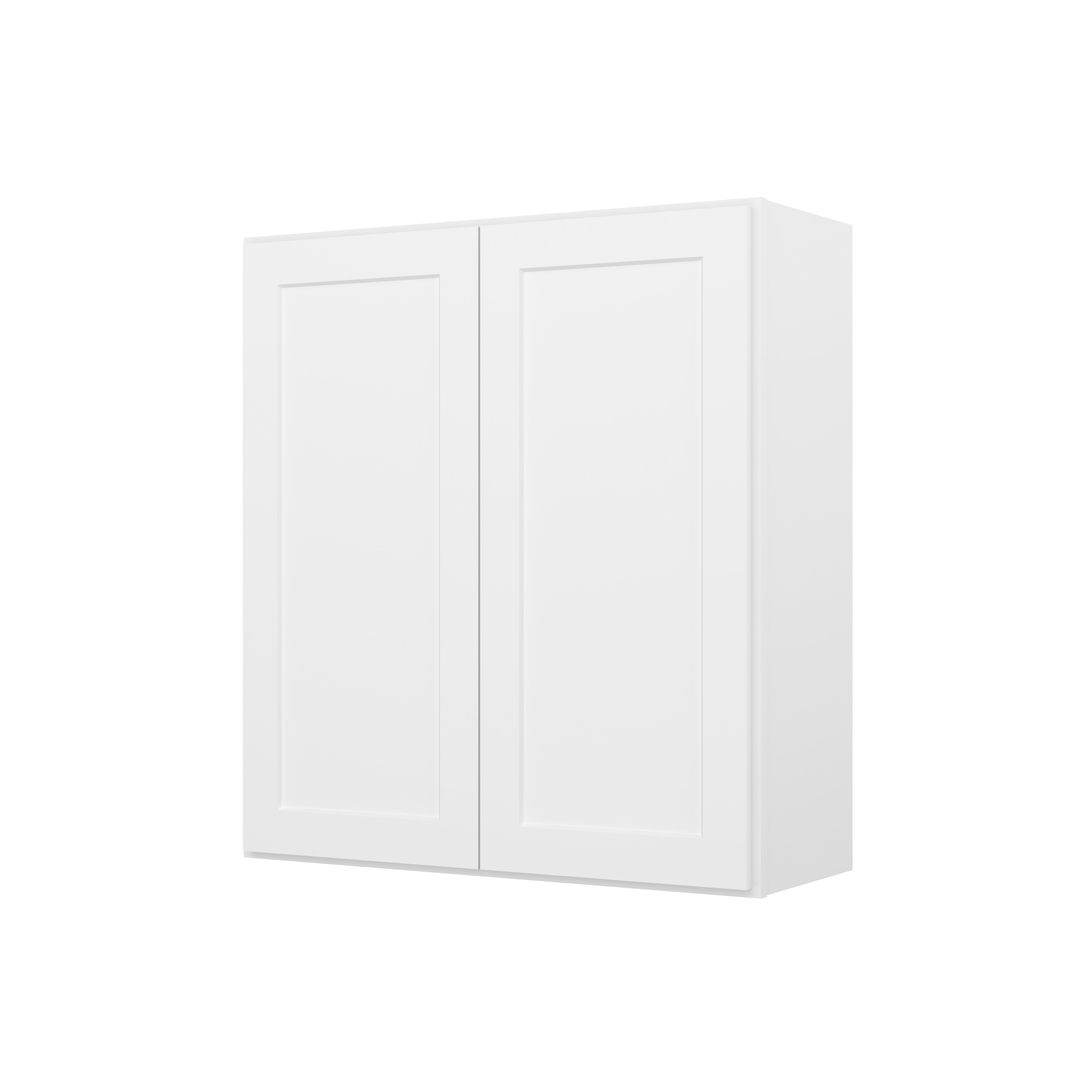 HOMLUX Easy-DIY 33-in W x 12-in D x 42-in H in Shaker White Ready to Assemble Wall  Kitchen Cabinet 2 Door-3 Shelves