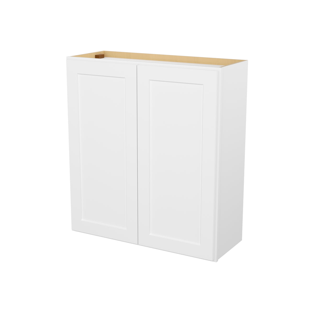 HOMLUX Easy-DIY 33-in W x 12-in D x 42-in H in Shaker White Ready to Assemble Wall  Kitchen Cabinet 2 Door-3 Shelves