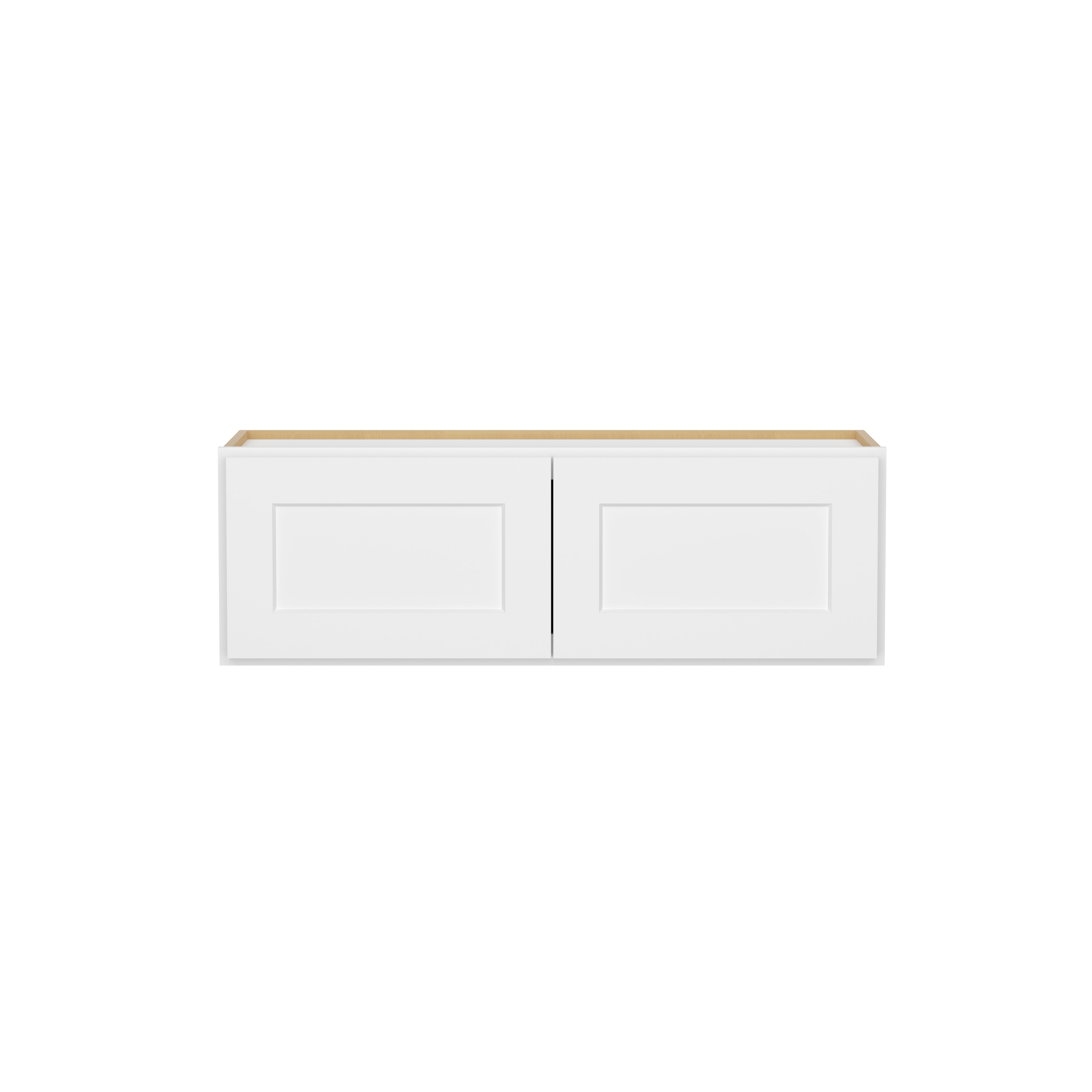 HOMLUX Easy-DIY 36-in W x 12-in D x 15-in H in Shaker White Ready to Assemble Wall Kitchen Cabinet 2 Doors