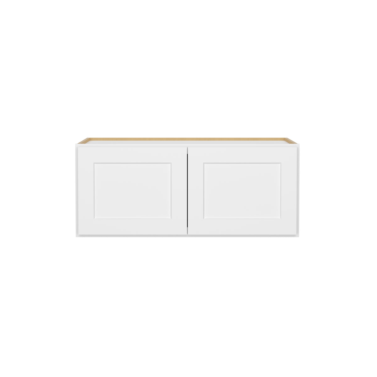 HOMLUX Easy-DIY 36-in W x 24-in D x 15-in H in Shaker White Ready to Assemble Wall Refrigerator Kitchen Cabinet with 2 Doors