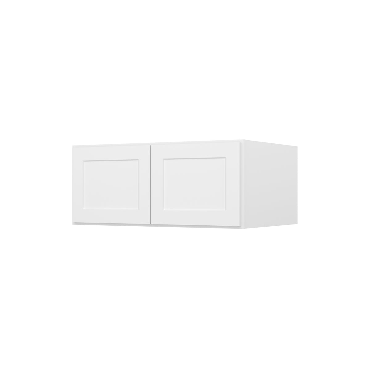 HOMLUX Easy-DIY 36-in W x 24-in D x 15-in H in Shaker White Ready to Assemble Wall Refrigerator Kitchen Cabinet with 2 Doors