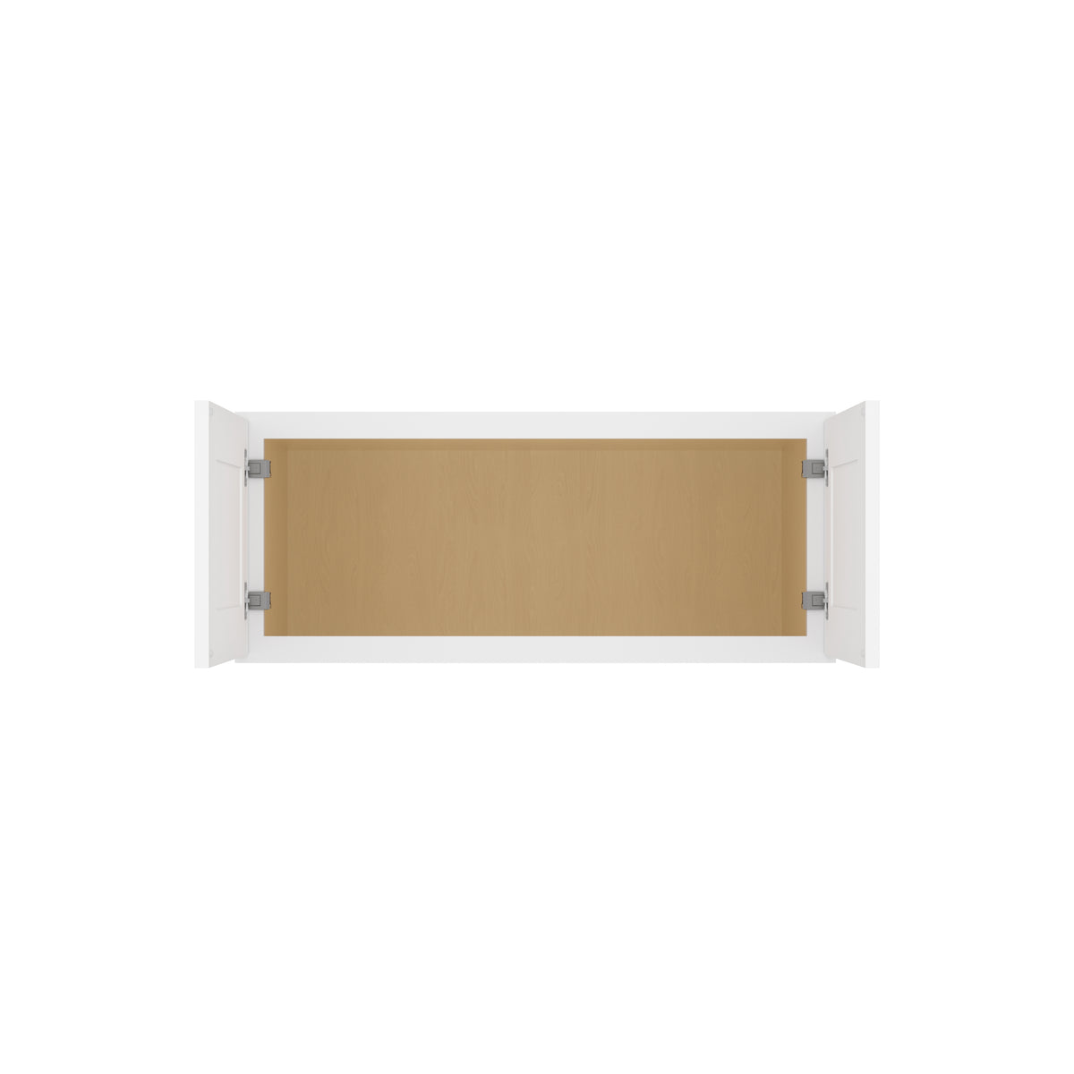 HOMLUX Easy-DIY 36-in W x 24-in D x 15-in H in Shaker White Ready to Assemble Wall Refrigerator Kitchen Cabinet with 2 Doors