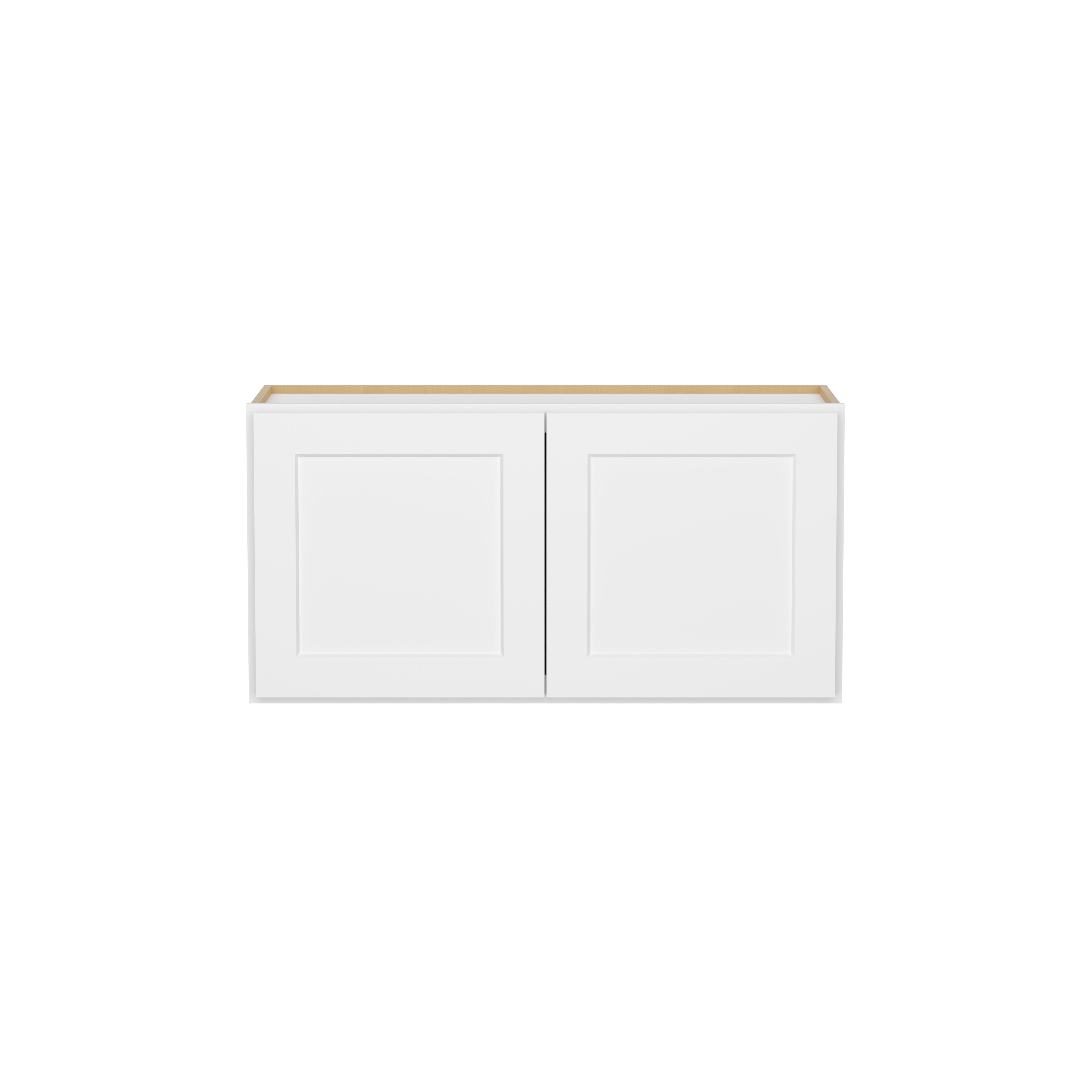 HOMLUX Easy-DIY 36-in W x 12-in  D x 42-in H in Shaker White Ready to Assemble Wall Kitchen Cabinet 2 Doors-3 Shelves