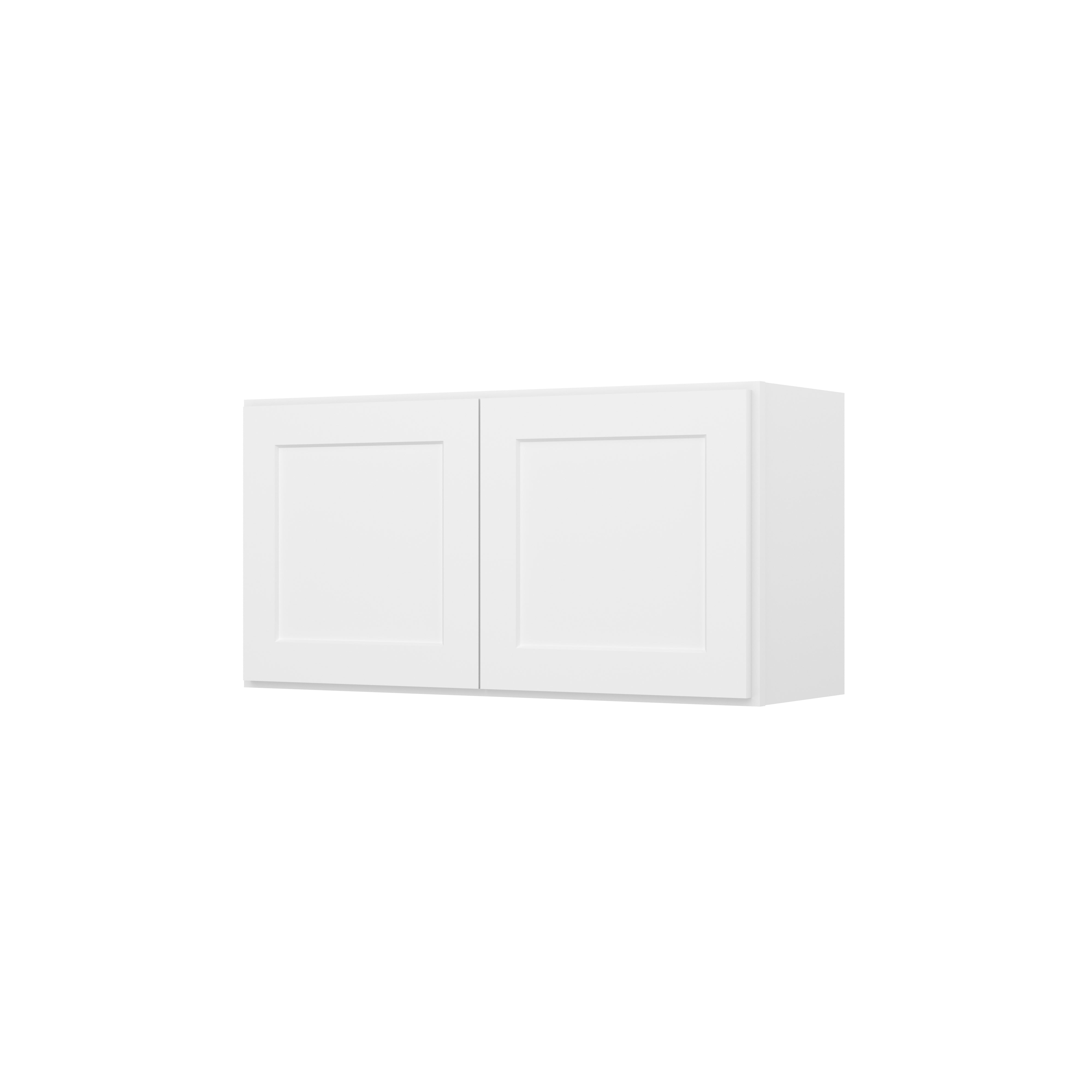 HOMLUX Easy-DIY 36-in W x 12-in  D x 42-in H in Shaker White Ready to Assemble Wall Kitchen Cabinet 2 Doors-3 Shelves