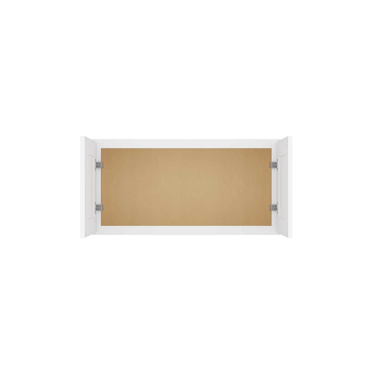 HOMLUX Easy-DIY 36-in W x 12-in  D x 42-in H in Shaker White Ready to Assemble Wall Kitchen Cabinet 2 Doors-3 Shelves