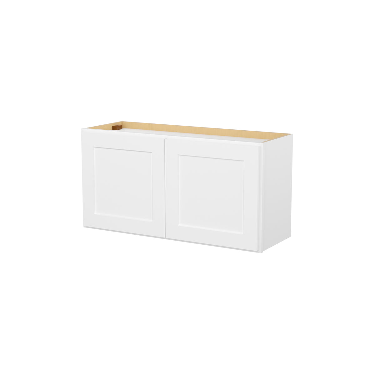 HOMLUX Easy-DIY 36-in W x 12-in  D x 42-in H in Shaker White Ready to Assemble Wall Kitchen Cabinet 2 Doors-3 Shelves