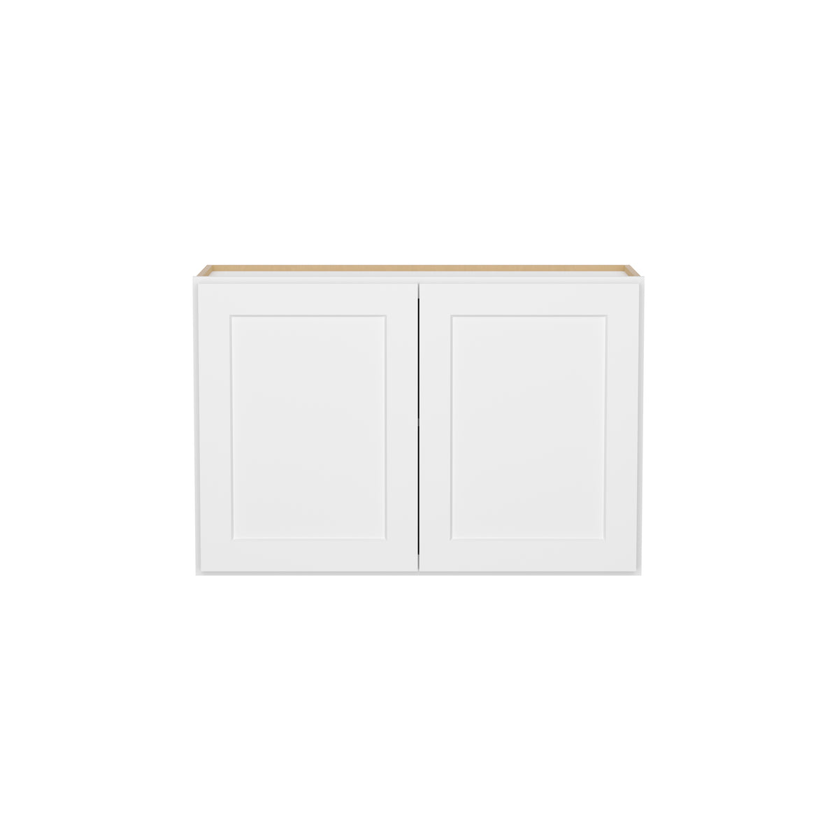 HOMLUX Easy-DIY 36-in W x 24-in D x 24-in H in Shaker White Ready to Assemble Wall Refrigerator Kitchen Cabinet with 2 Doors