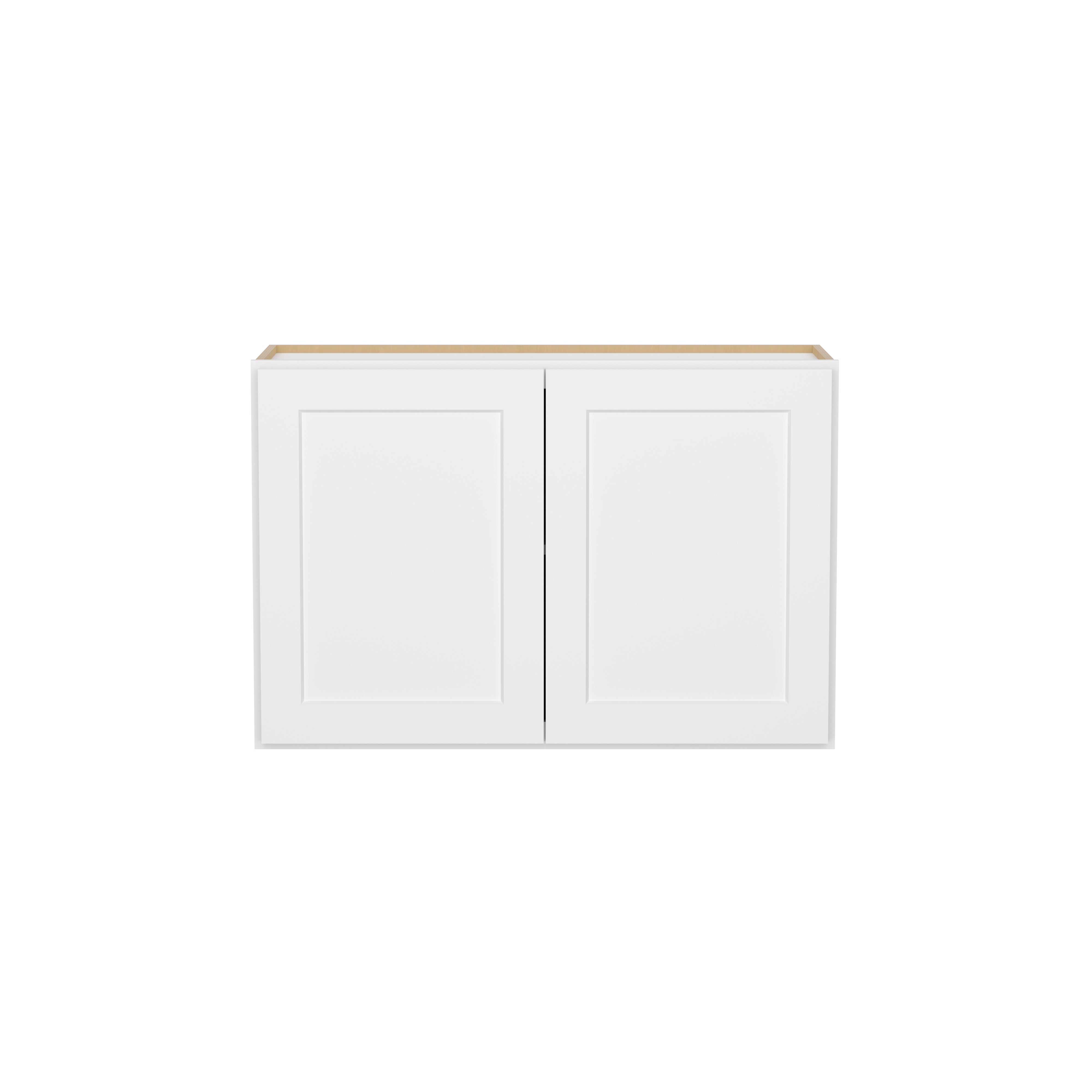 HOMLUX Easy-DIY 36-in W x 12-in  D x 42-in H in Shaker White Ready to Assemble Wall Kitchen Cabinet 2 Doors-3 Shelves