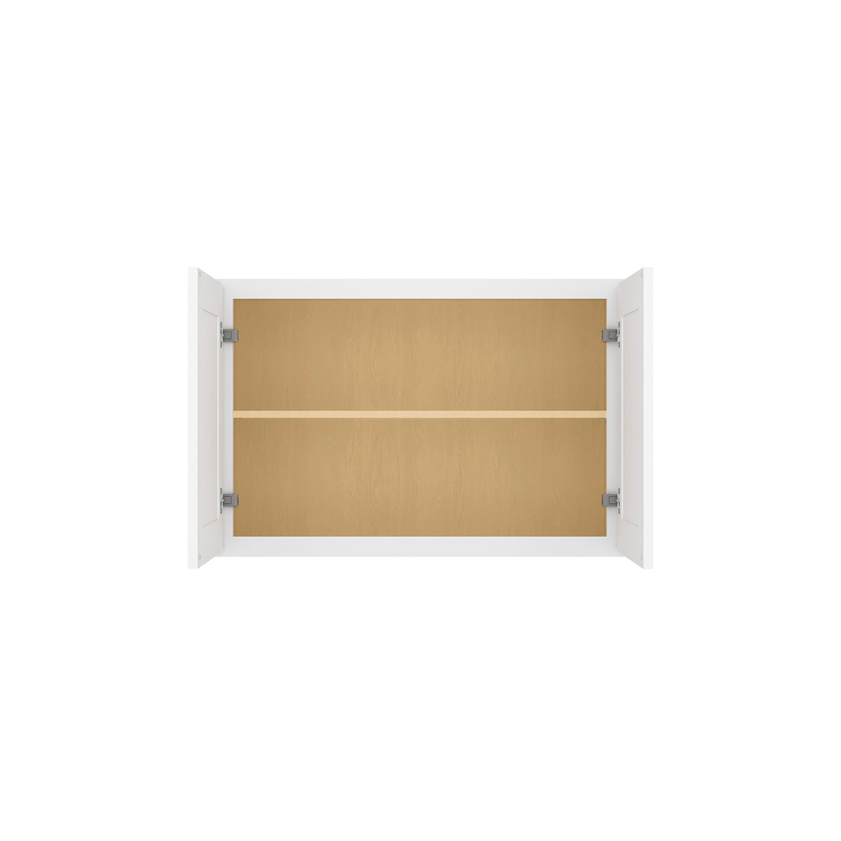 HOMLUX Easy-DIY 36-in W x 24-in D x 24-in H in Shaker White Ready to Assemble Wall Refrigerator Kitchen Cabinet with 2 Doors