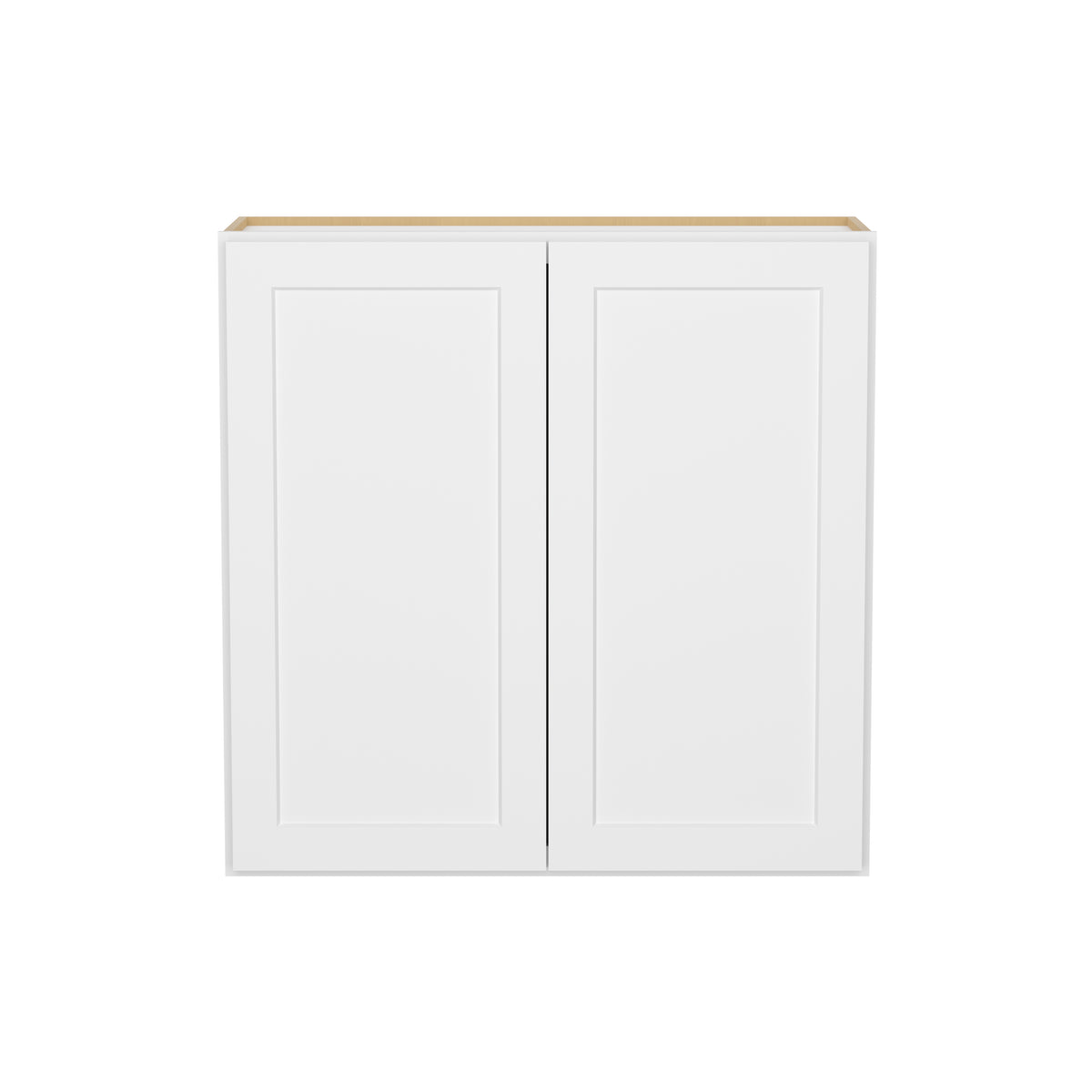 HOMLUX Easy-DIY 36-in W x 12-in  D x 42-in H in Shaker White Ready to Assemble Wall Kitchen Cabinet 2 Doors-3 Shelves