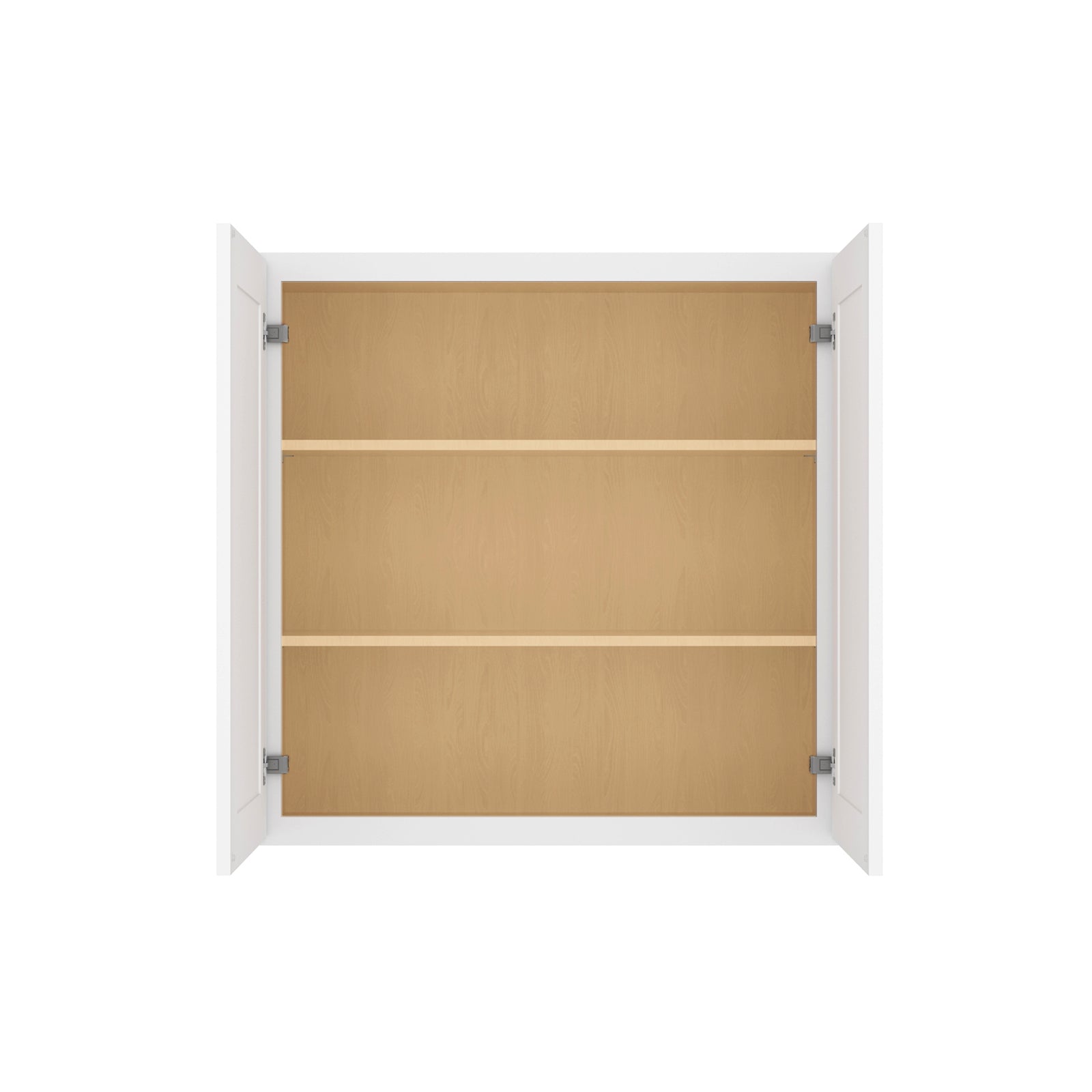 HOMLUX Easy-DIY 36-in W x 12-in  D x 42-in H in Shaker White Ready to Assemble Wall Kitchen Cabinet 2 Doors-3 Shelves