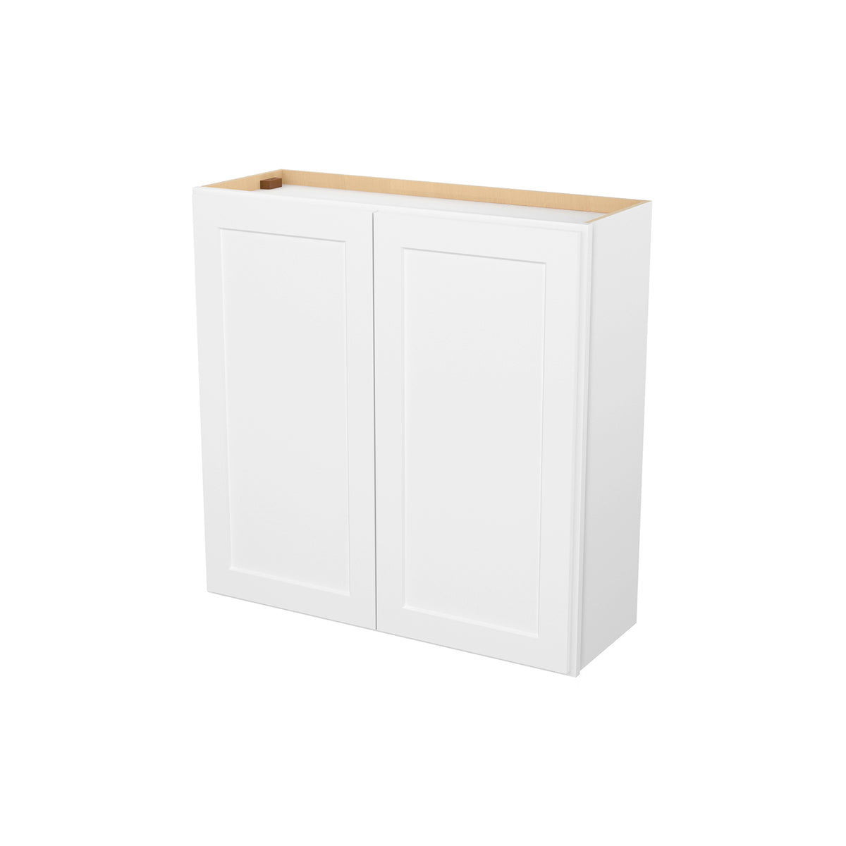 HOMLUX Easy-DIY 36-in W x 12-in  D x 42-in H in Shaker White Ready to Assemble Wall Kitchen Cabinet 2 Doors-3 Shelves
