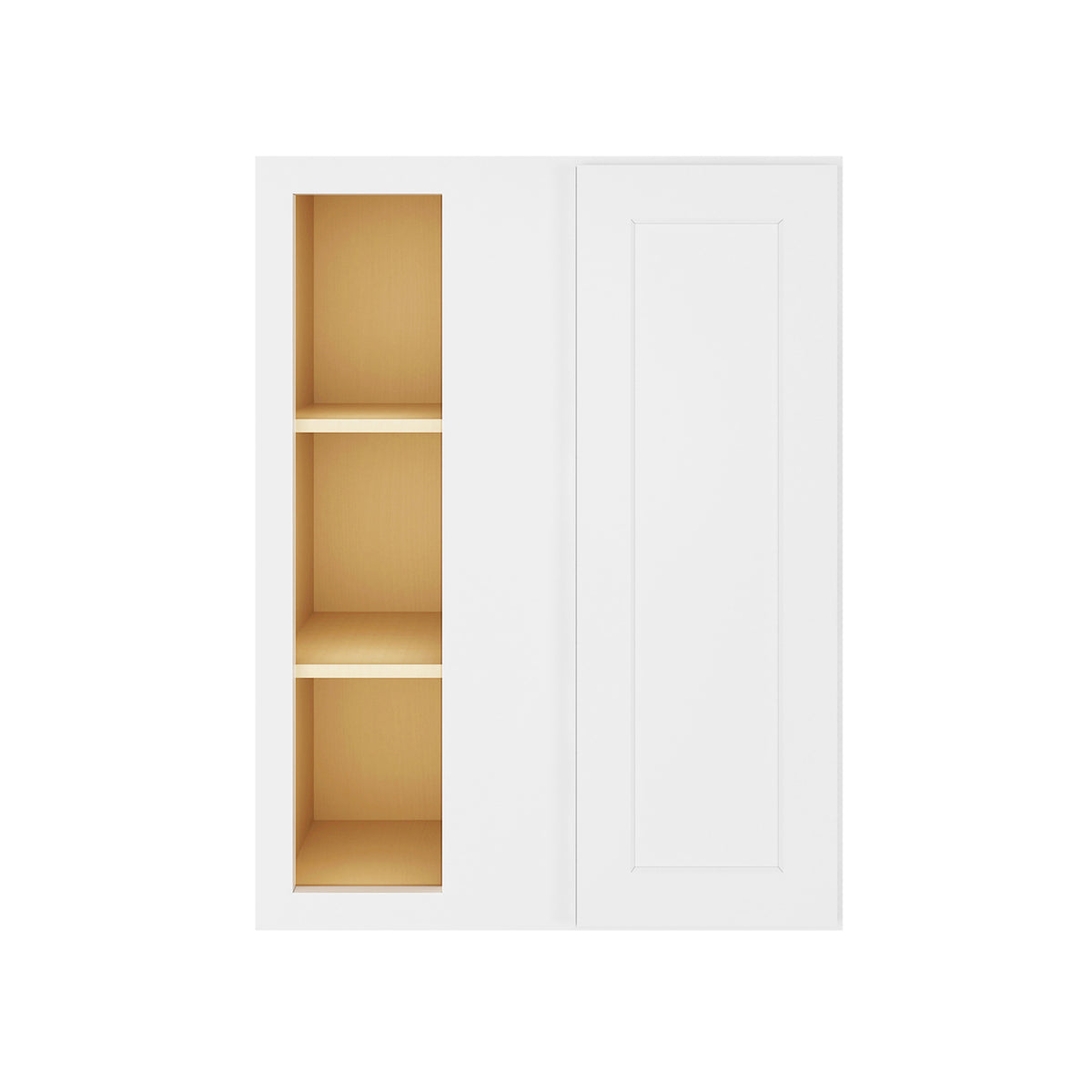 HOMLUX Easy-DIY 30-in W x 12-in D x 42-in H in Shaker White Ready to Assemble Wall Blind  Kitchen Cabinet
