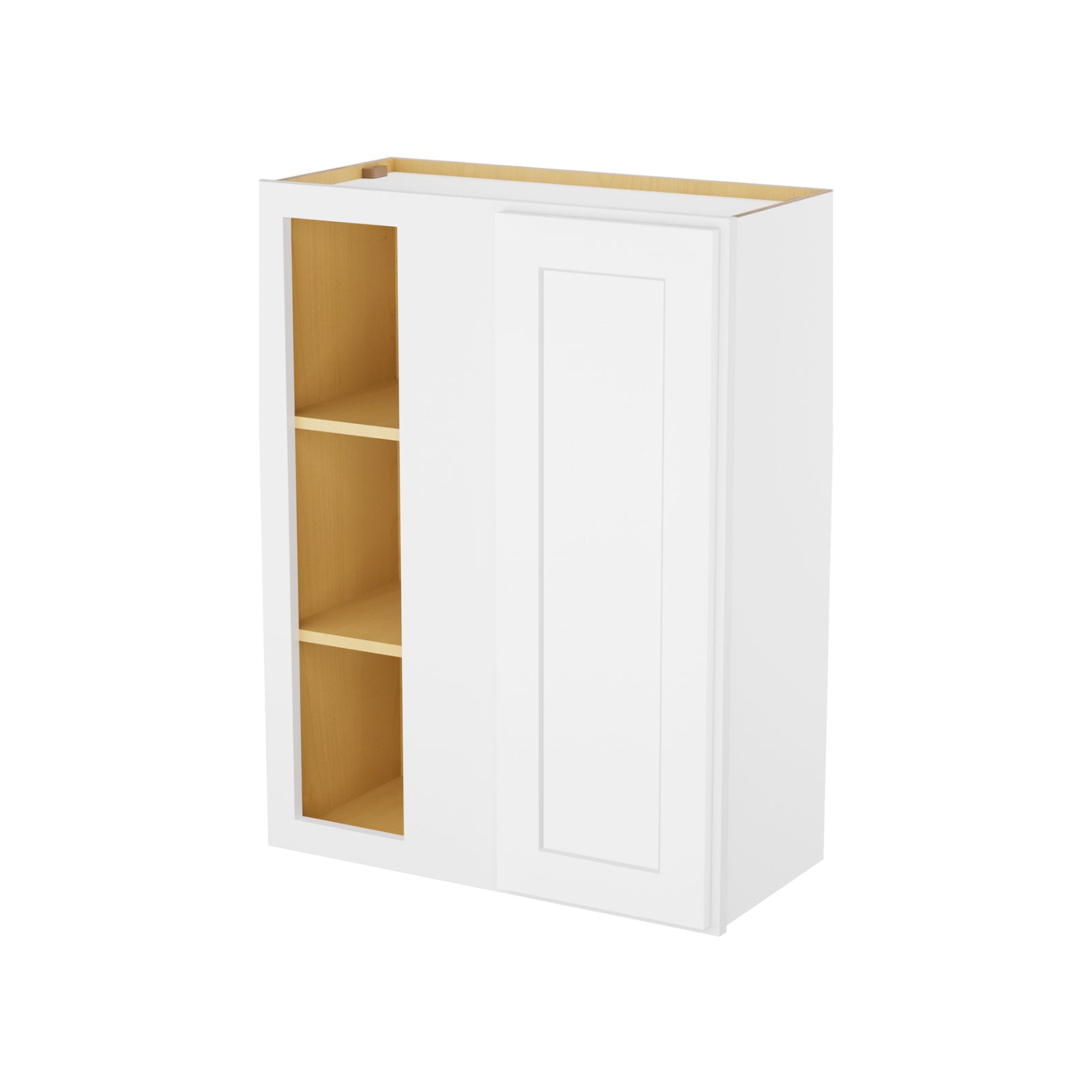 HOMLUX Easy-DIY 30-in W x 12-in D x 42-in H in Shaker White Ready to Assemble Wall Blind  Kitchen Cabinet