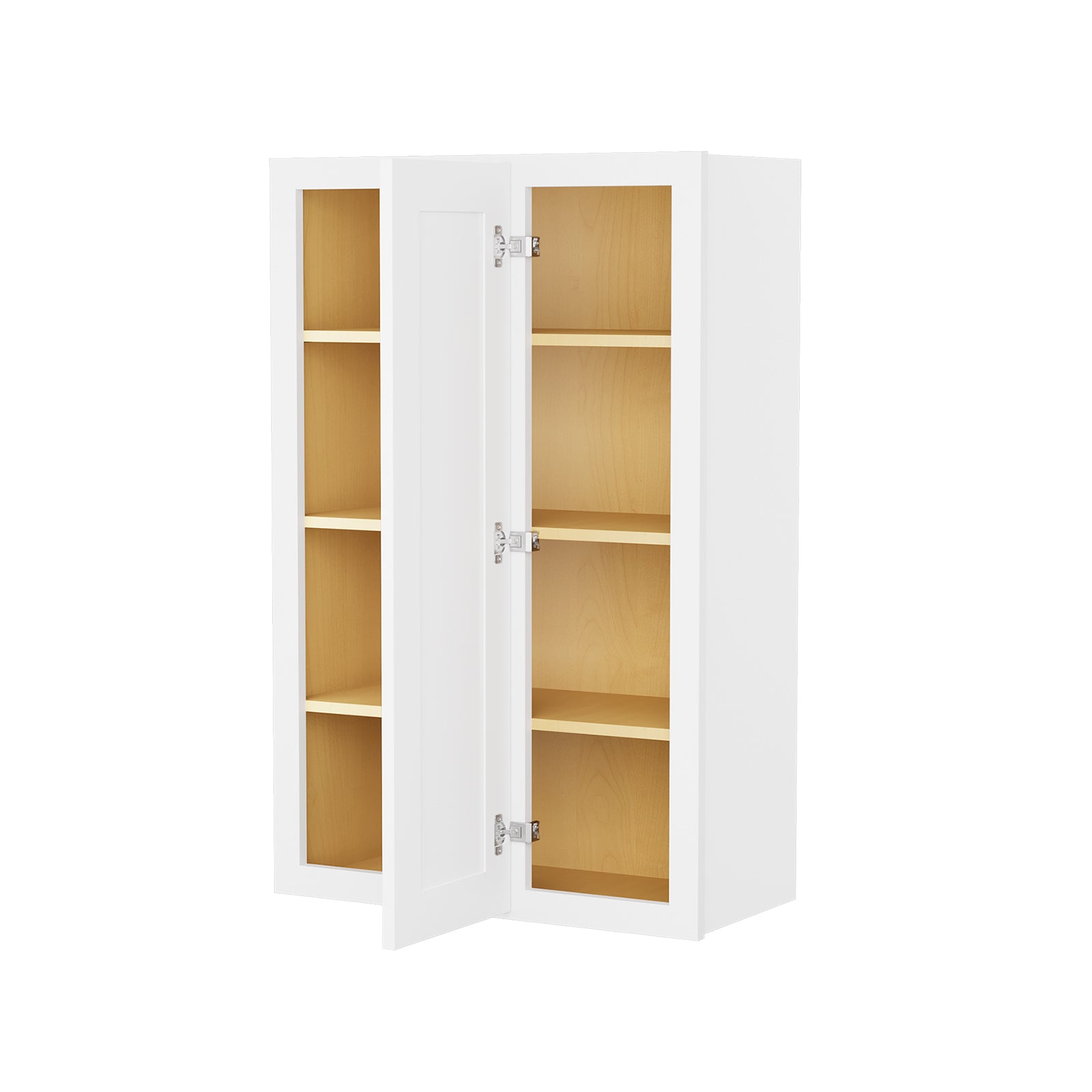 HOMLUX Easy-DIY 30-in W x 12-in D x 42-in H in Shaker White Ready to Assemble Wall Blind  Kitchen Cabinet