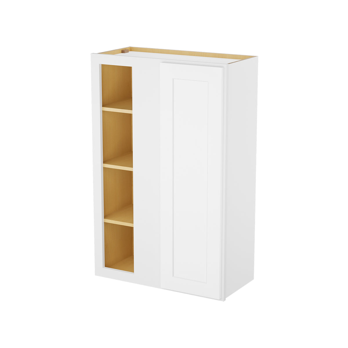 HOMLUX Easy-DIY 30-in W x 12-in D x 42-in H in Shaker White Ready to Assemble Wall Blind  Kitchen Cabinet