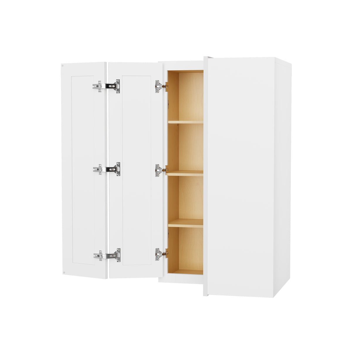 HOMLUX Easy-DIY Shaker White Ready to Assemble Wall Easy Reach Kitchen Cabinet
